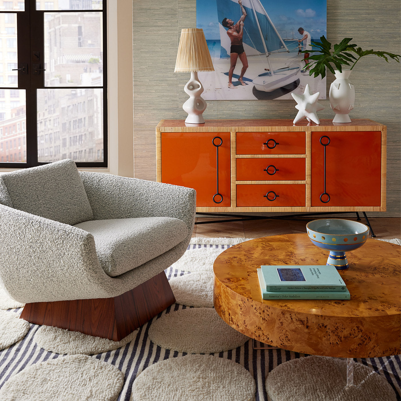 Luxury Rosewood Beaumont Lounge Chair - Mid-Century Modern Accent Chair for Living Room, Bedroom & Office - Perfect for Relaxing & Stylish Home Decor