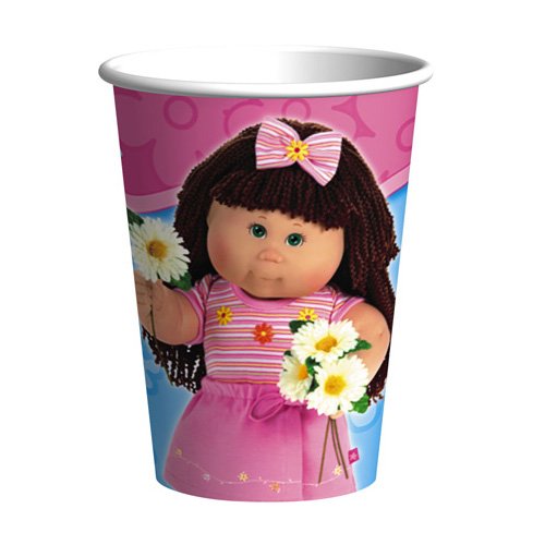 Cabbage Patch Kids 9 oz Plastic Cups - Set of 8 Colorful Party Cups for Kids Birthday, Baby Shower & Family Gatherings