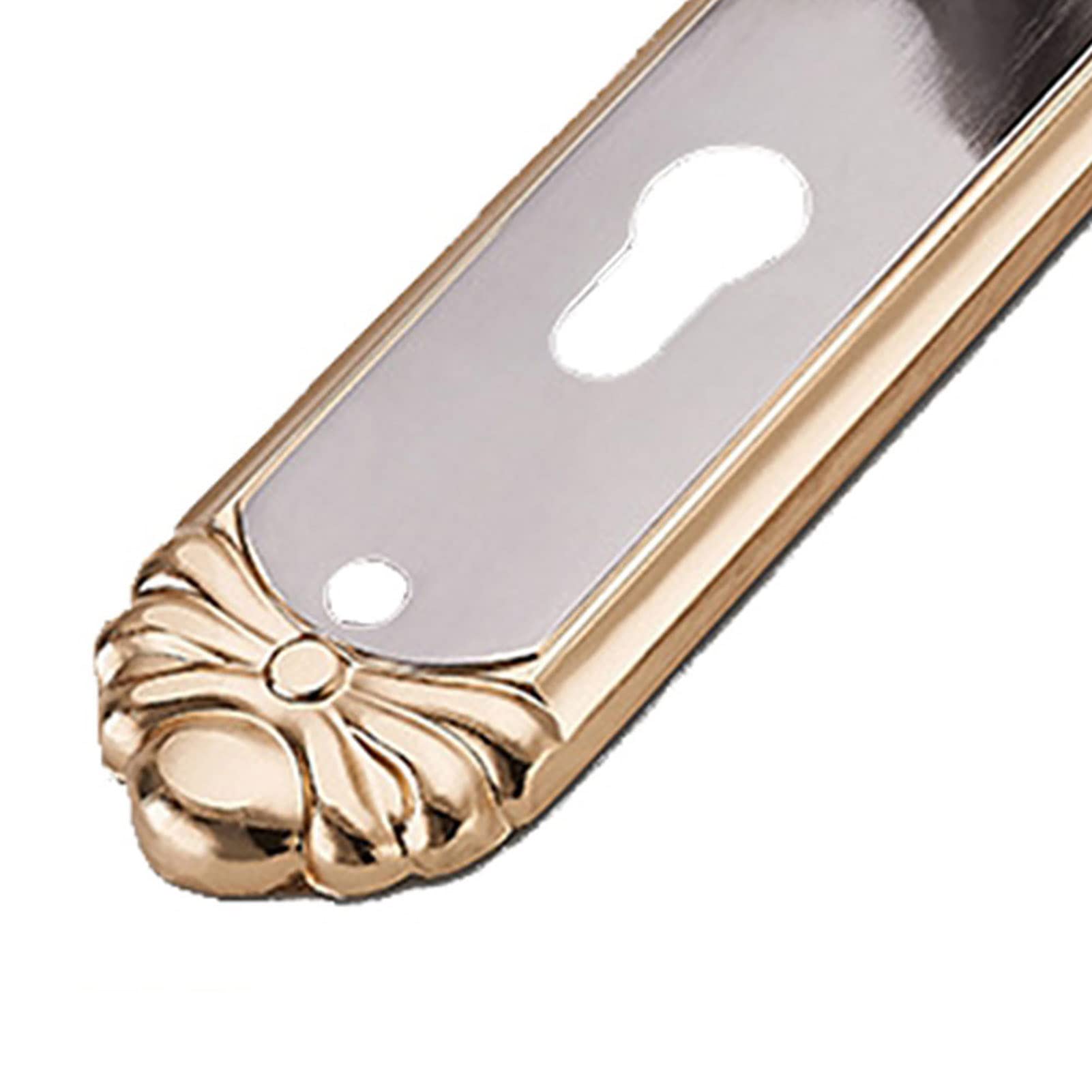 European Style Indoor Wooden Door Handle Lock with Keys - Secure & Stylish Bedroom, Bathroom & Closet Door Hardware for Home Decor