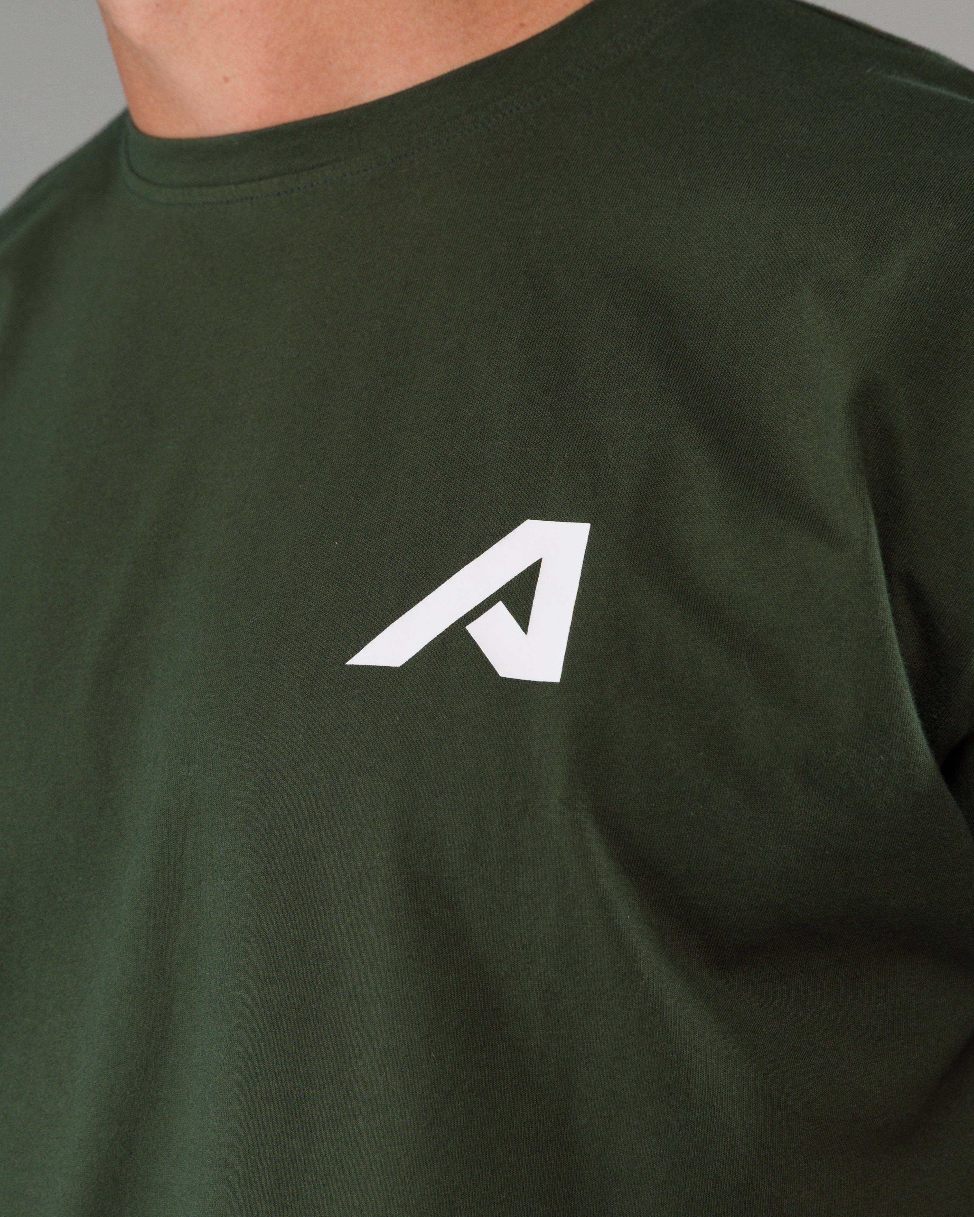 Alpha Tee - Premium Cotton Moss Green T-Shirt for Men | Soft & Breathable Casual Wear | Perfect for Outdoor Activities, Gym & Everyday Use