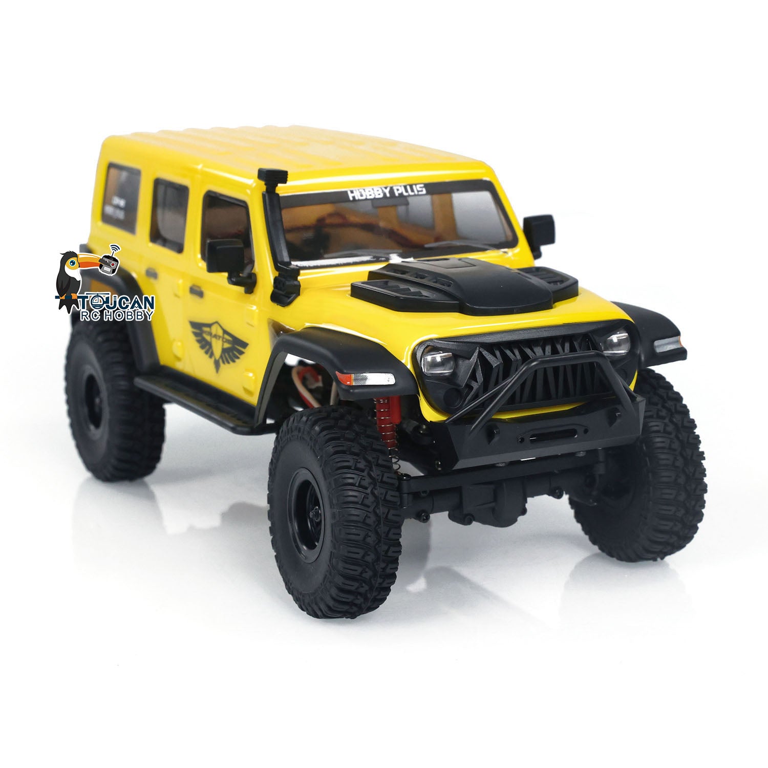 1:18 Hobby Plus CR18 RTR 4x4 RC Rock Crawler - Ready to Run Remote Control Off-Road Vehicle for Adults & Kids - Perfect for Trail Adventures, Backyard Crawling and RC Hobby Enthusiasts