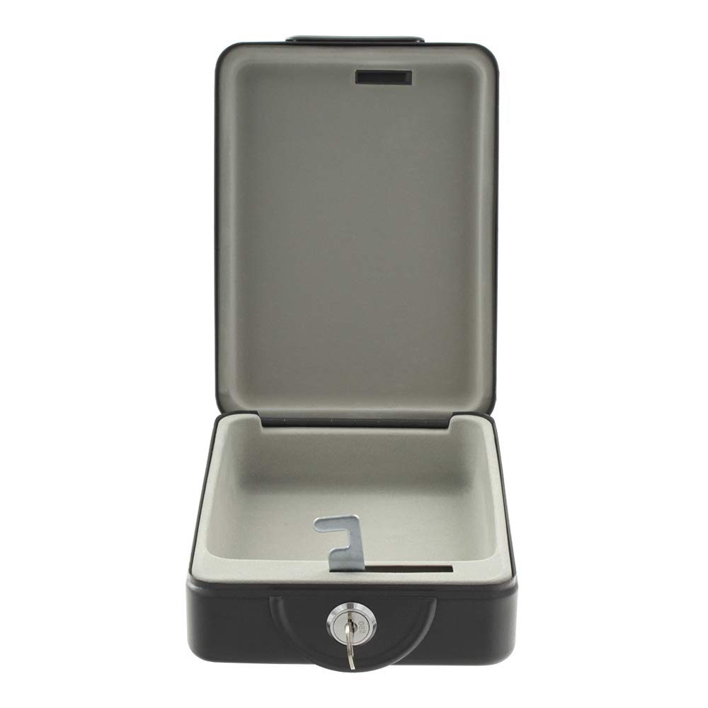 Portable Travel Safe - Compact Security Lock Box for Office, Home, Car & RV - Perfect for Valuables Protection While Traveling or Camping