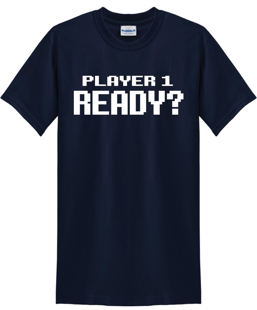 Geek Chic Player 1 Navy T-Shirt for Gaming & Casual Wear