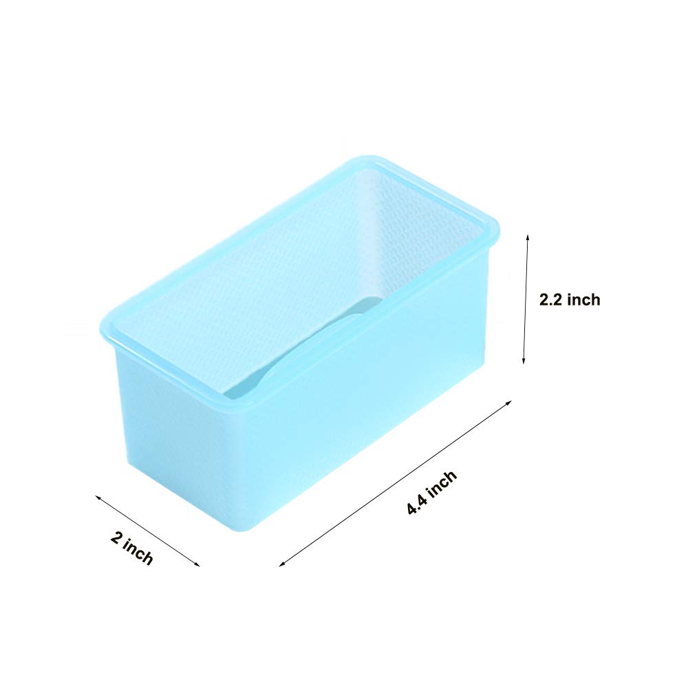 2 Pack Non-Stick Musubi Maker Press - BPA Free Sushi & Onigiri Mold Kit with Luncheon Meat Press - Perfect for Hawaiian Spam Musubi, Homemade Sushi & Bento Box Meal Prep (Blue)