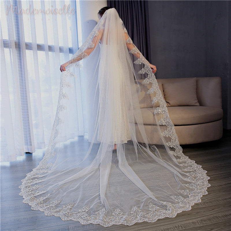 Elegant Daffodil Veil for Weddings & Bridal Accessories – Perfect for Brides, Prom, and Special Occasions