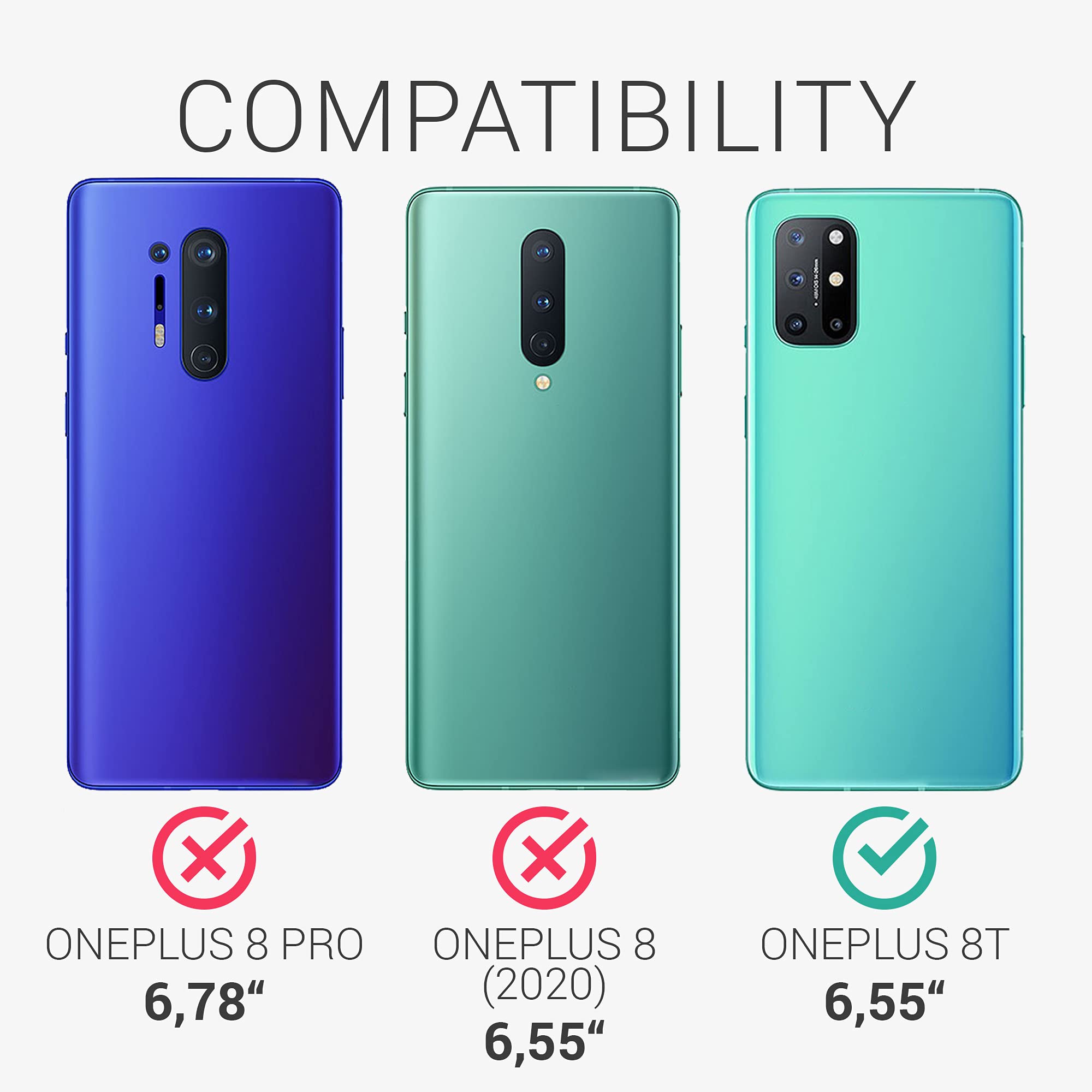 kwmobile Shockproof TPU Silicone Case for OnePlus 8T - Soft Matte Finish Protective Phone Cover in Radiant Yellow - Perfect for Daily Use, Work & Outdoor Activities