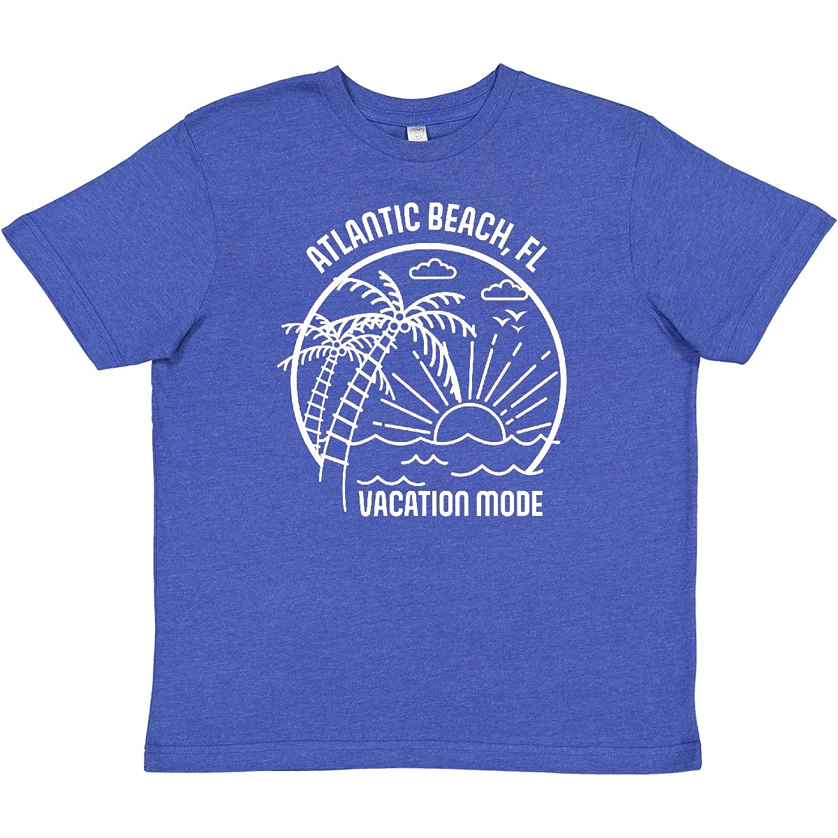 Inktastic Summer Vacation Mode Atlantic Beach Florida Youth T-Shirt - Comfortable Kids Travel Tee for Beach Trips & Family Vacations