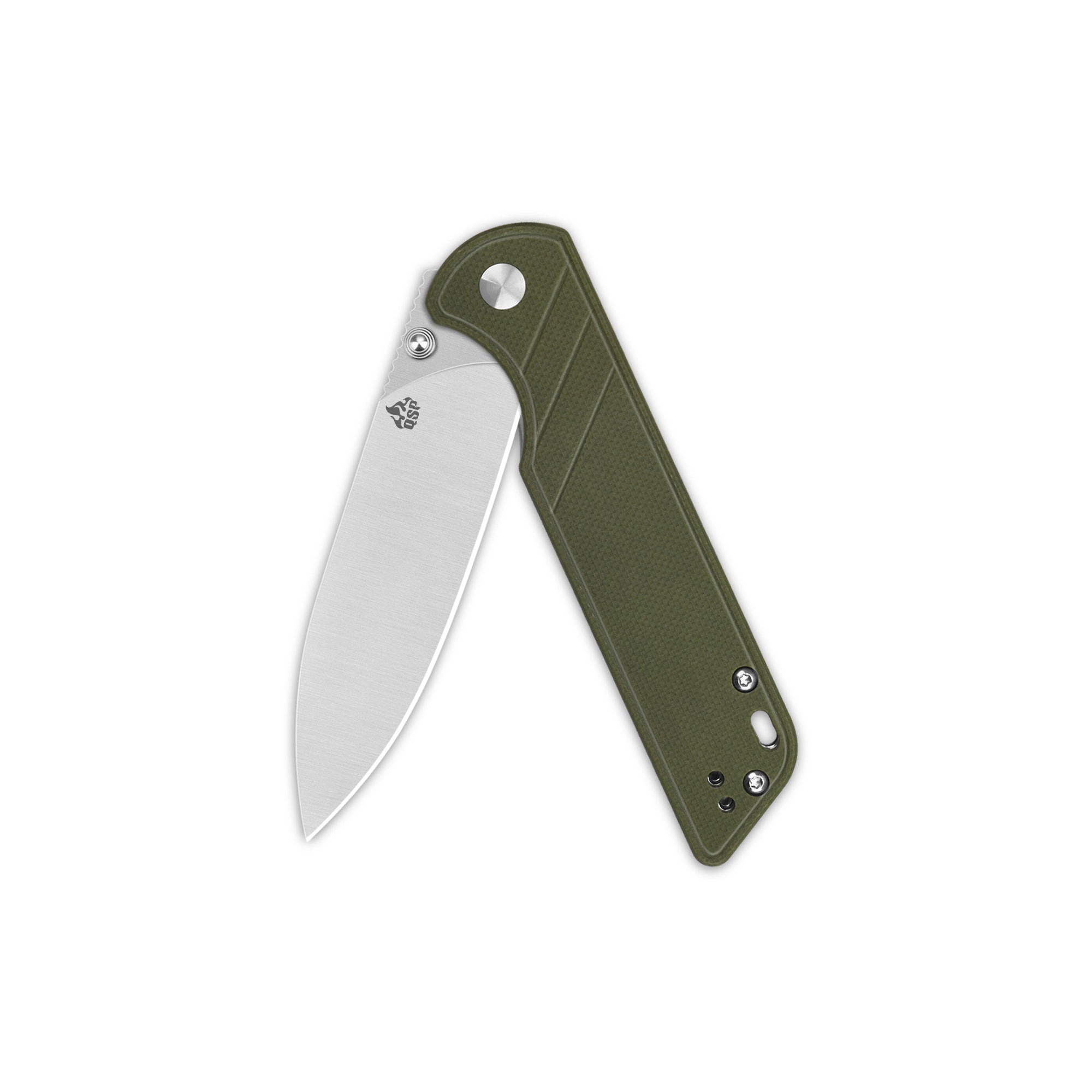QSP Parrot V2 Liner Lock Pocket Knife - D2 Steel Blade, G10 Handle, Ball Bearing Pivot - EDC, Camping, Outdoor Survival Gear