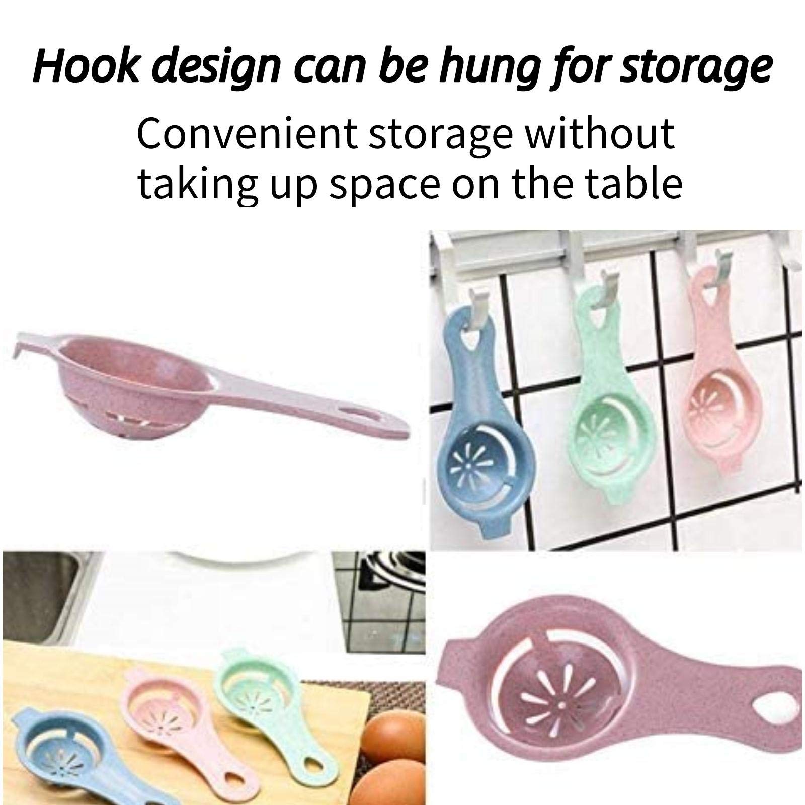 3-Piece Egg Separator Set - Professional Kitchen Tool for Separating Egg Yolks from Whites | Perfect for Baking Cakes, Making Custards, Mayonnaise & More | Essential Cooking Gadget for Home Bakers & Chefs