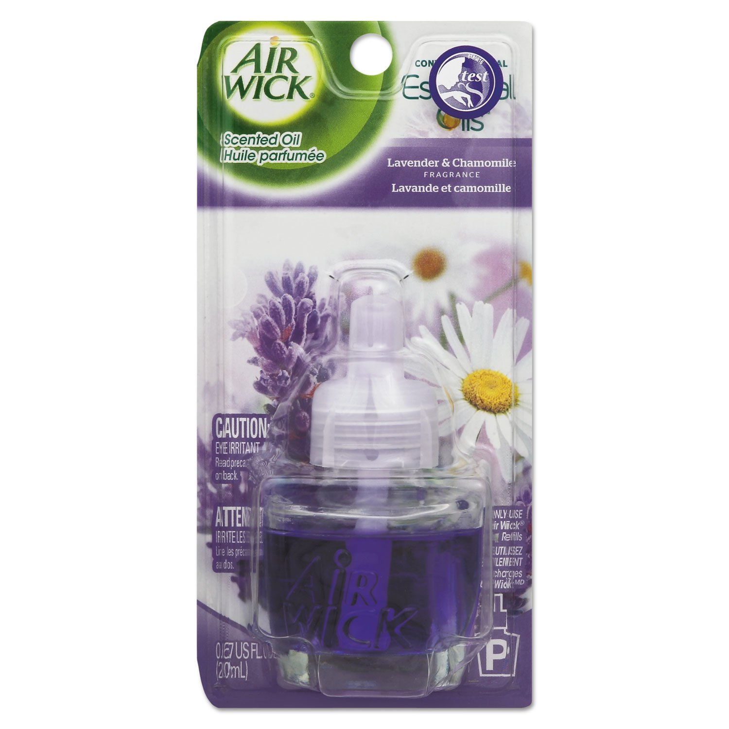 Air Wick Scented Oil Refills - 8 Pack Lavender & Chamomile (0.67oz Each) | Long-Lasting Home Air Freshener for Bedroom, Bathroom & Living Room | Eliminates Odors & Creates Relaxing Atmosphere