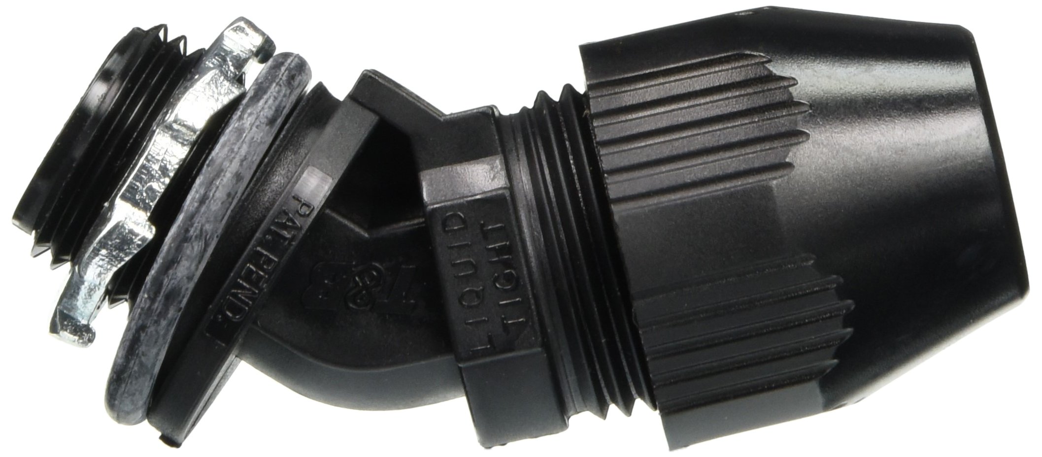 Thomas & Betts LT438P 45 Degree Plastic Electrical Connector - Pack of 10 for Secure Wiring in HVAC, Industrial and Residential Applications