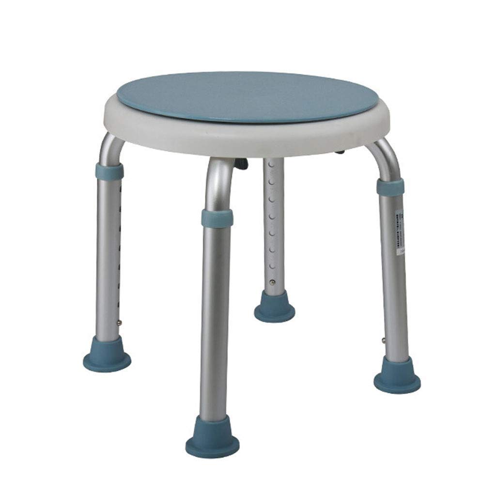 Tool-Free Adjustable Shower Stool - Non-Slip Bathtub Seat Bench with Rubber Tips for Elderly & Disabled Safety | Bathroom Mobility Aid for Seniors, Post-Surgery Recovery & Home Care