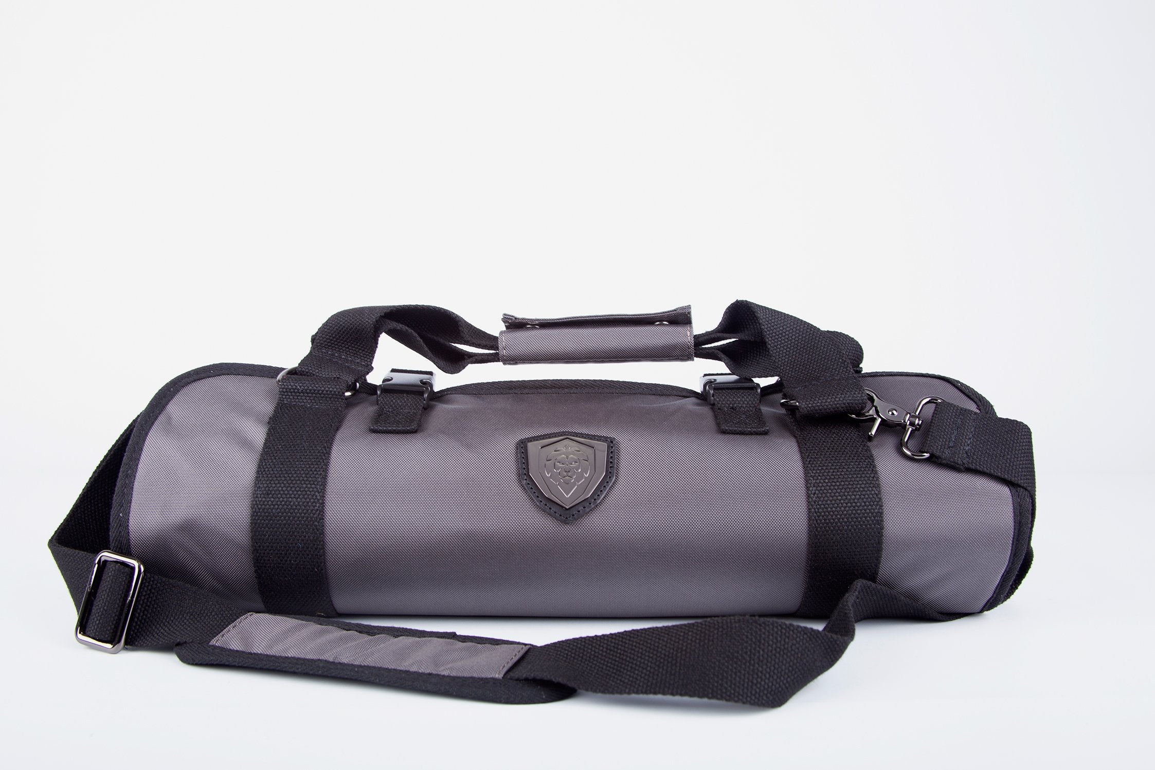 Premium Knife Roll - Graphite Black Ballistic Series by Dalstrong | Professional Chef Knife Storage & Organizer for Kitchen, Travel & Culinary School