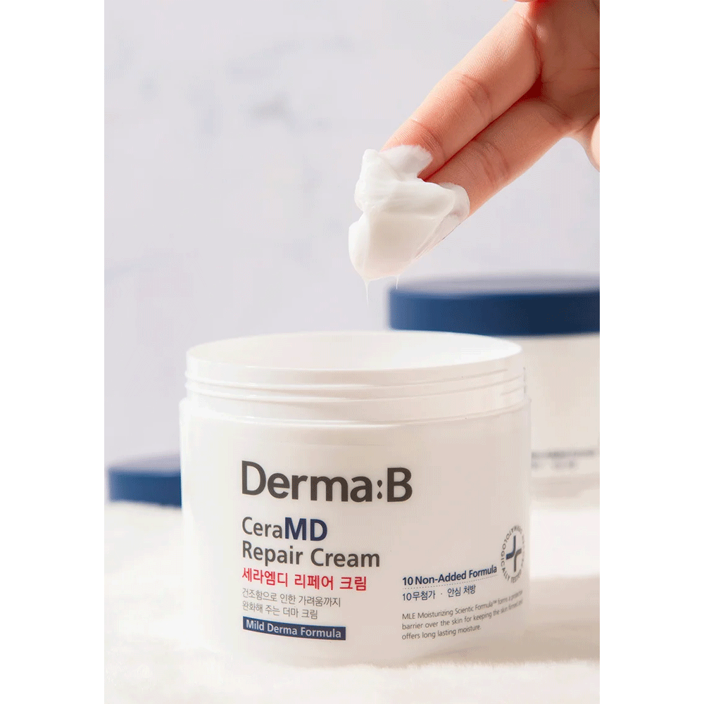 Derma:B CeraMD Repair Cream 430ml - Intense Moisturizing & Skin Barrier Repair for Dry, Sensitive Skin | Dermatologist Recommended | Perfect for Nighttime Skincare & Post-Procedure Recovery