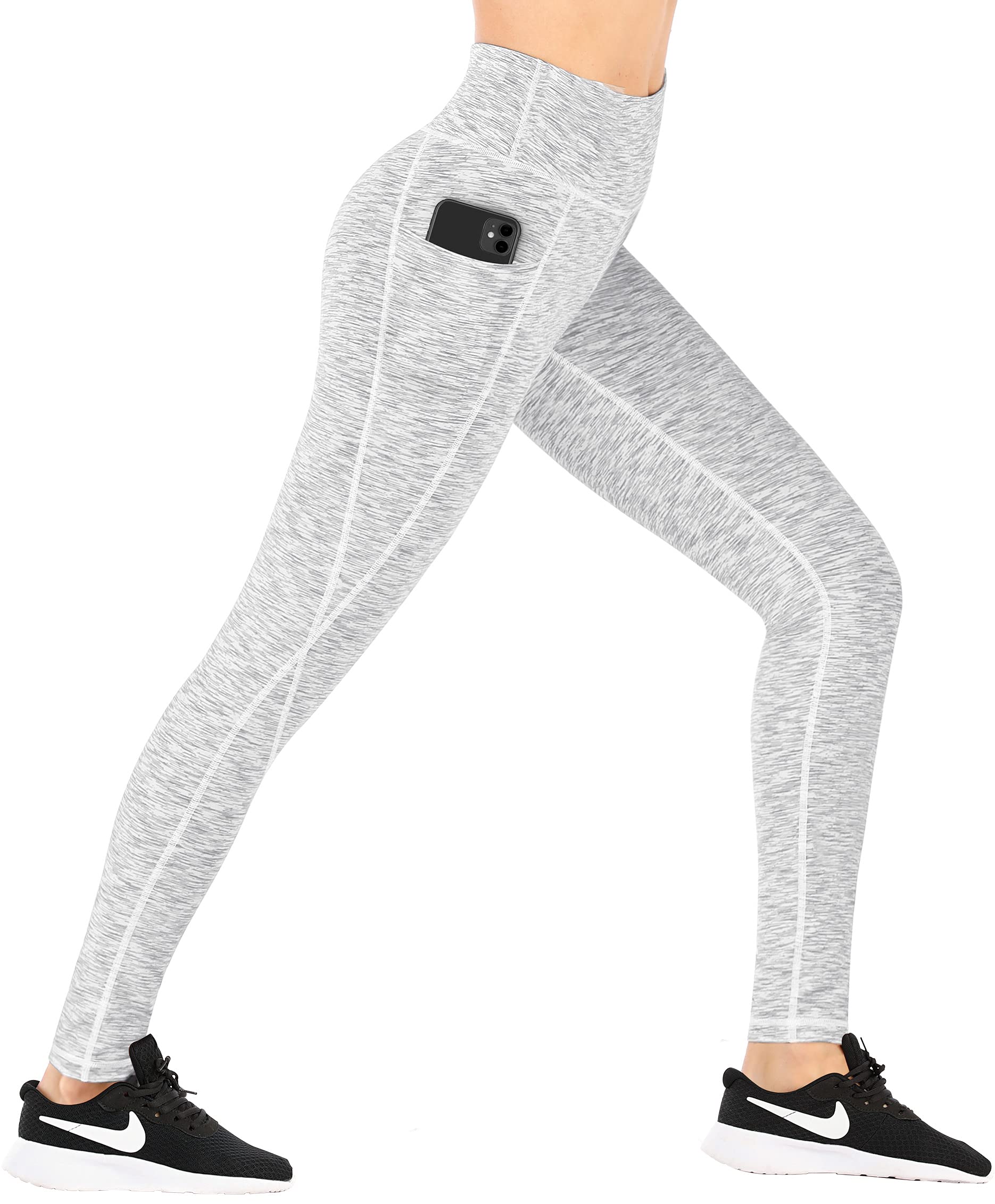 Ewedoos Women's Fleece Lined Leggings with Pockets - Thermal Winter Yoga Pants for Workout & Cold Weather - Perfect for Yoga, Running, Gym and Outdoor Activities