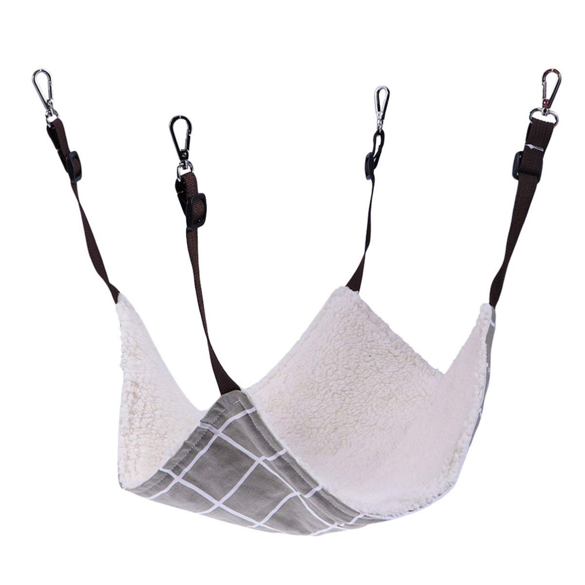 POPETPOP Cat Hammock Bed - Hanging Pet Bed for Cats, Cozy Cage Hammock with Cushion - Perfect for Indoor Cats, Lounging & Relaxing in Windows or Cat Trees