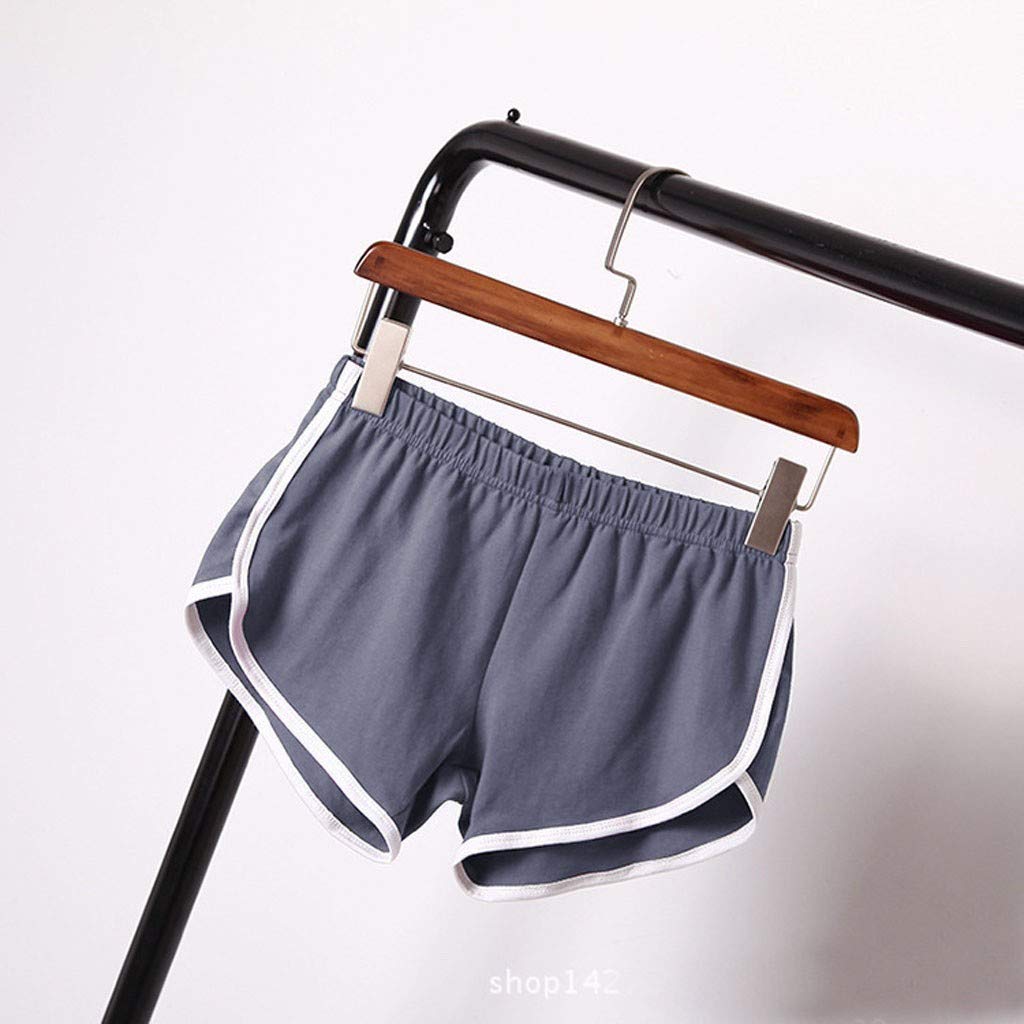 Women's Comfy Gym Shorts - Elastic Waist Workout Shorts for Sports & Yoga