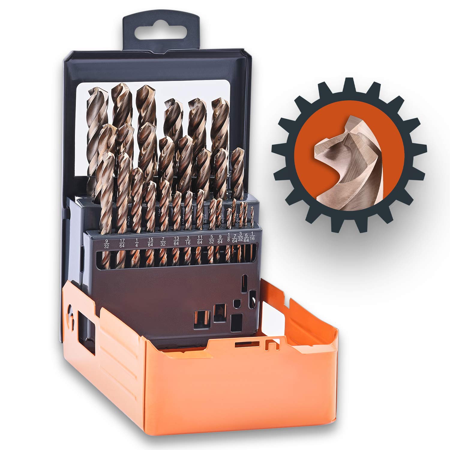 29PCS HSS Cobalt Drill Bit Set - 1/16