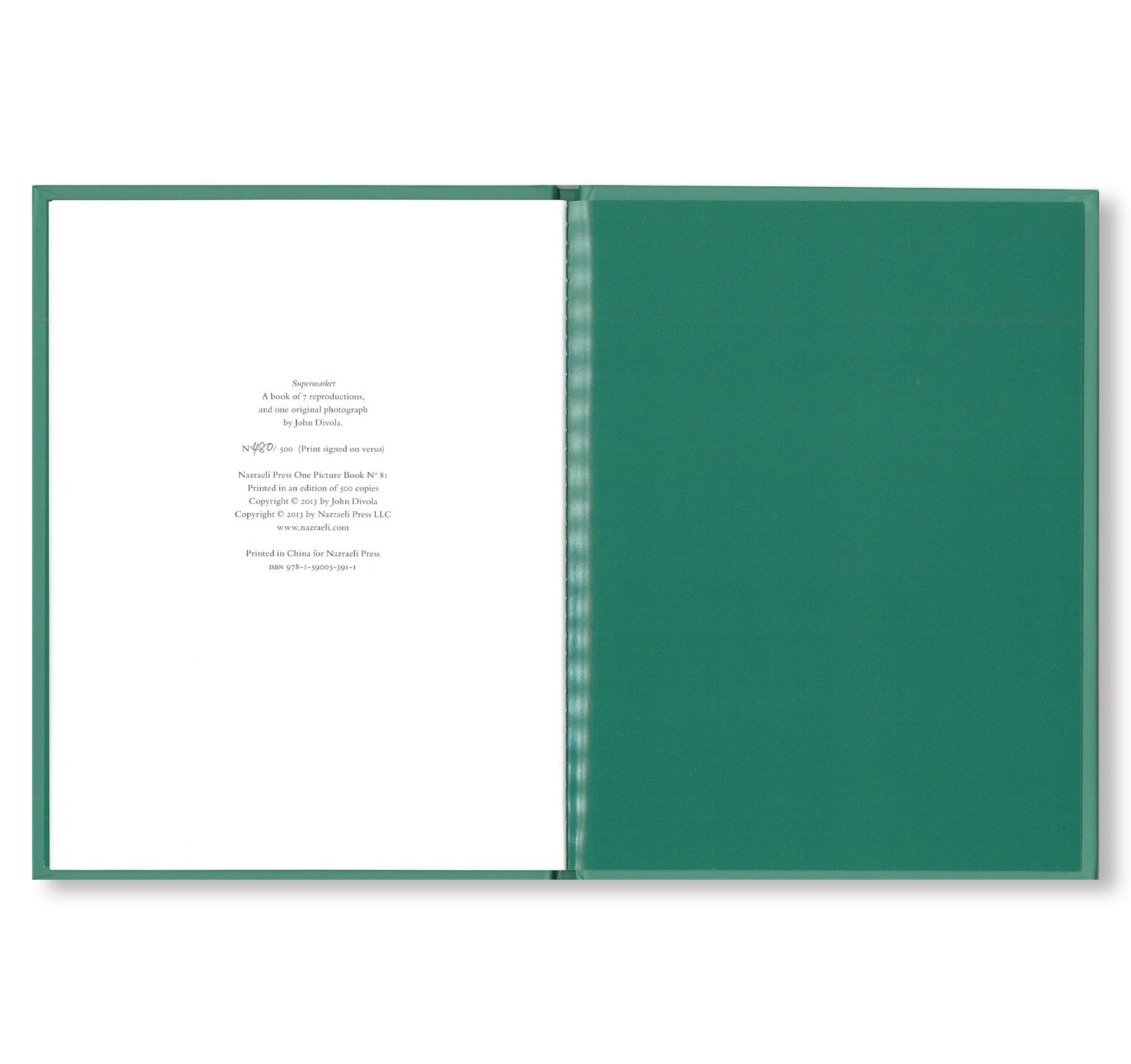 ONE PICTURE BOOK #81: SUPERMARKET by John Divola - Limited Edition Photography Art Book for Collectors | Perfect for Home Decor, Coffee Table Display & Photography Enthusiasts