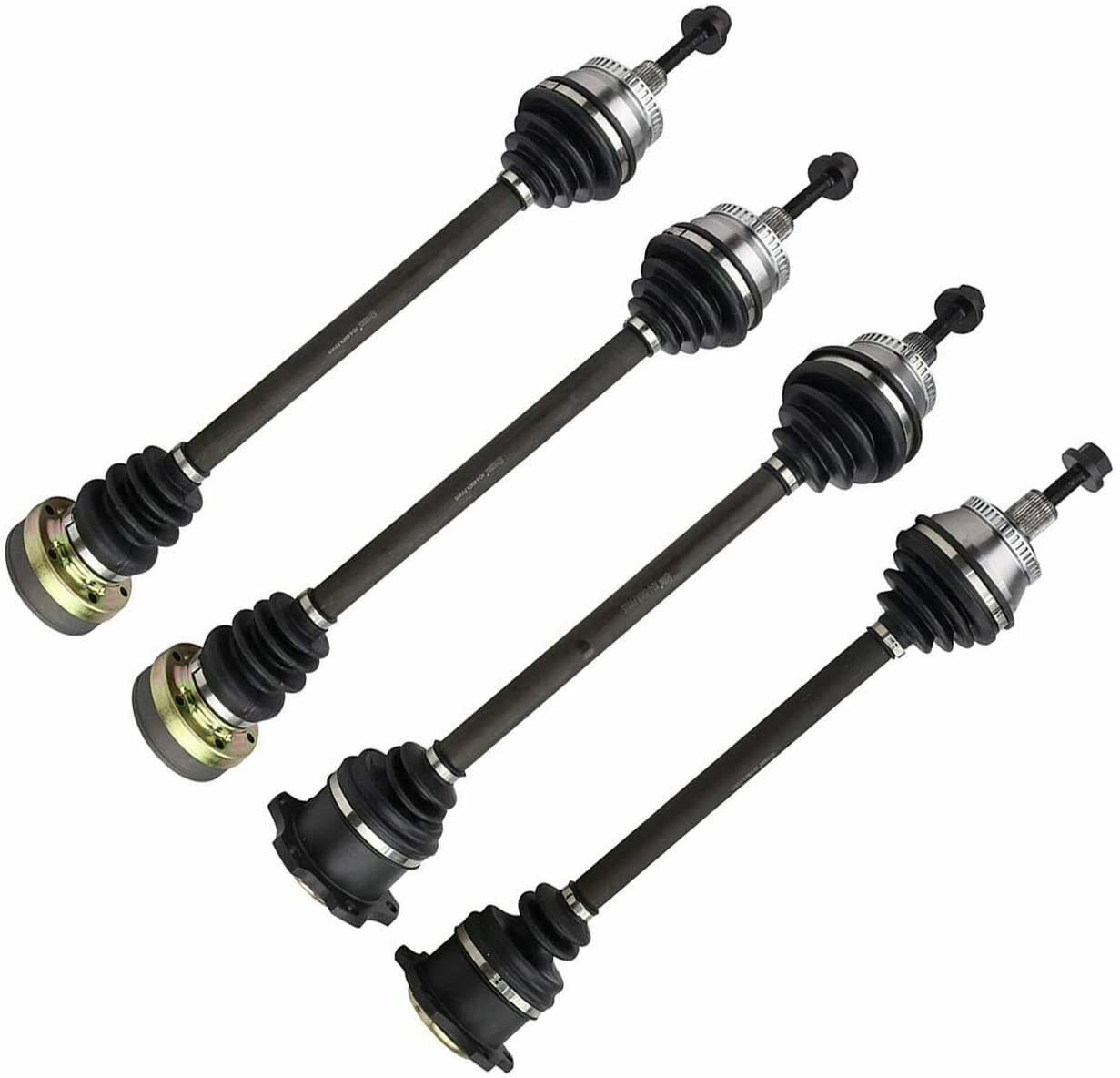 Anytek 4PC Set Front & Rear CV Axle Shaft Assembly Compatible with 2004 Volkswagen Passat Gas L4 AWD Manual Transmission - Perfect for CV Joint Repair & Drivetrain Maintenance