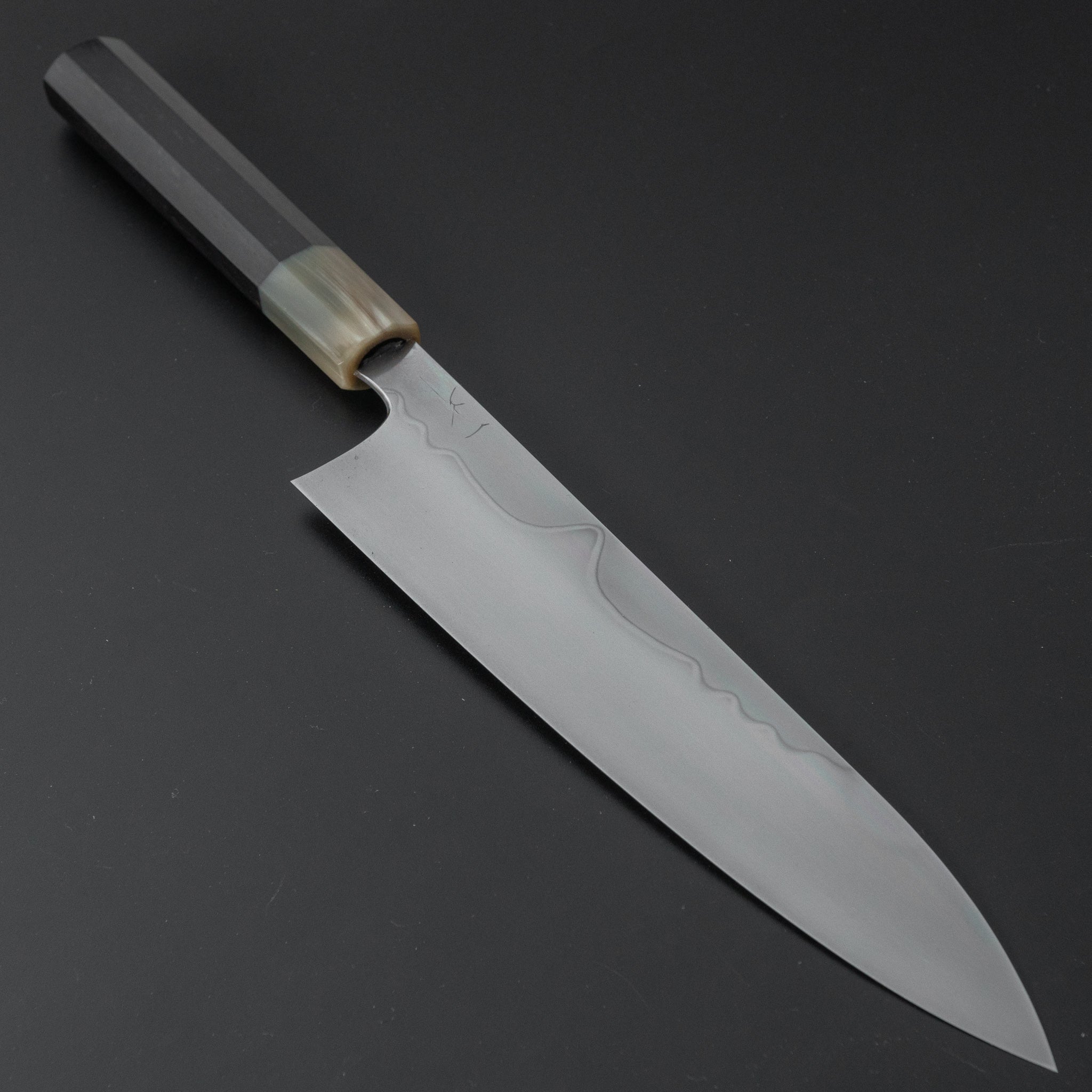 Hitohira Togashi Yohei White #2 Fuji Mizu Honyaki Gyuto 240mm Japanese Chef Knife with Taihei Ebony Handle & Saya - Premium Kitchen Knife for Professional Chefs & Home Cooking Enthusiasts