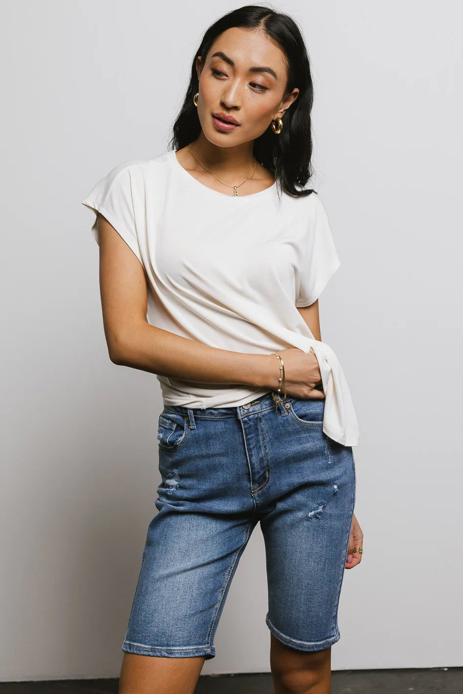 Madison Top in Cream | Women's Casual Blouse | Perfect for Work & Weekend Outfits | FINAL SALE