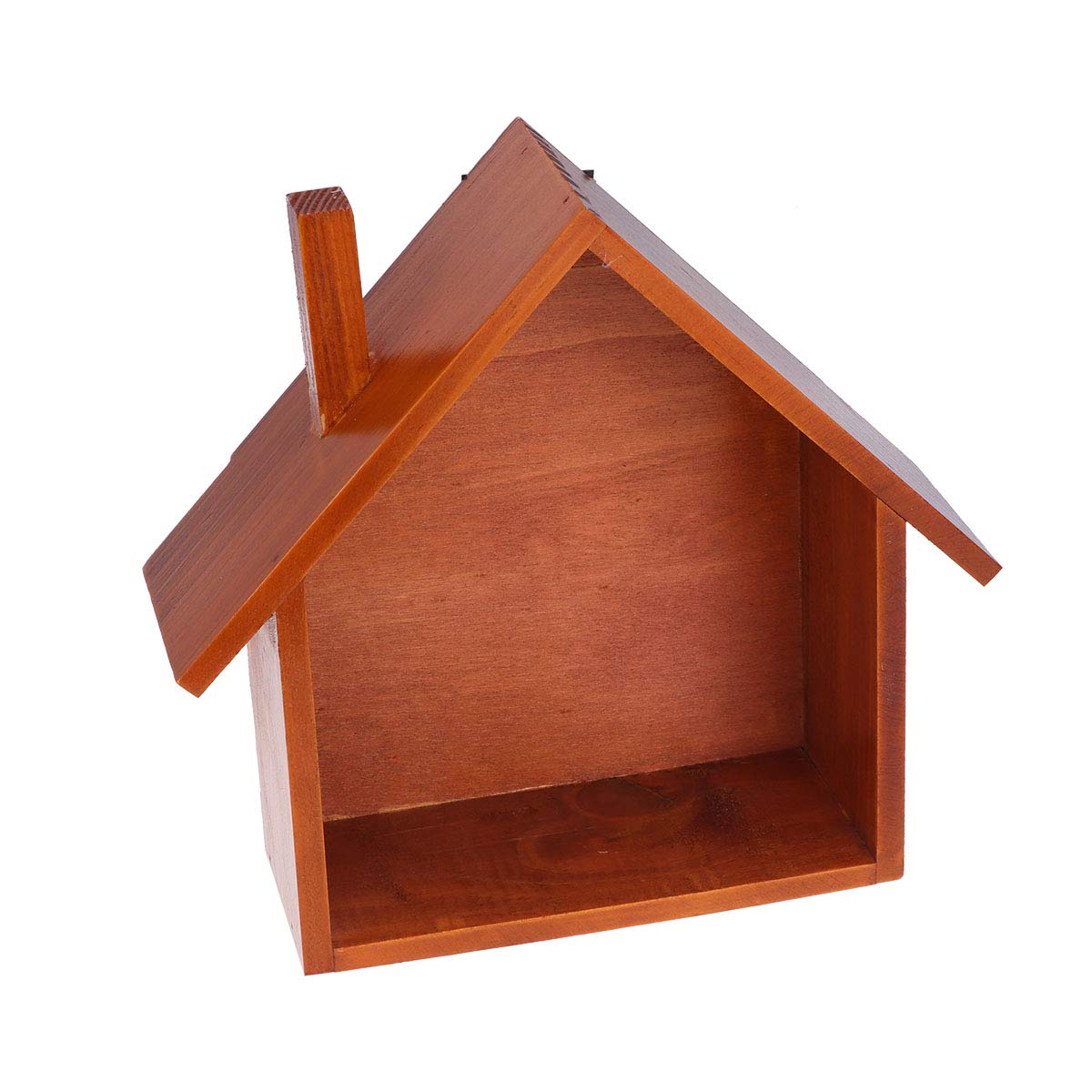 Cabilock Wooden Wall Shelf - Small House Shaped Floating Shelf for Bedroom, Bathroom & Kitchen Storage | Rustic Mounted Display Rack for Home Decor & Organization