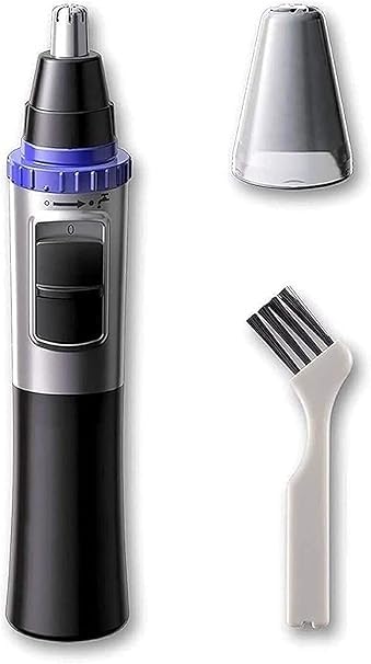 Premium Nose Hair Trimmer for Men - Waterproof Ear & Facial Hair Clipper with Dual Edge Blades | Personal Grooming Kit for Travel, Home & Office Use