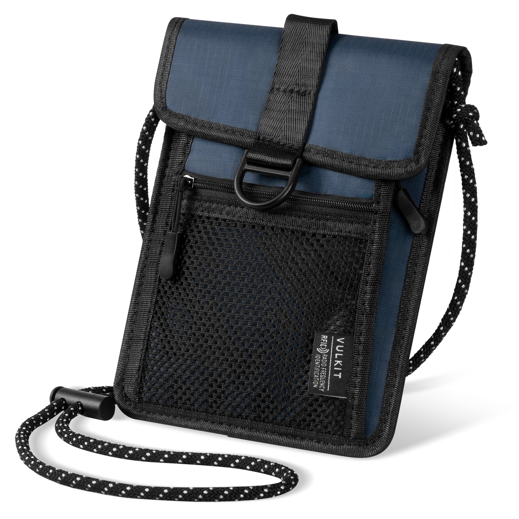 VTP100 RFID Blocking Neck Wallet - Secure Passport Holder & Travel Pouch for Men & Women | Anti-Theft Essentials for Airports, Vacations & International Trips