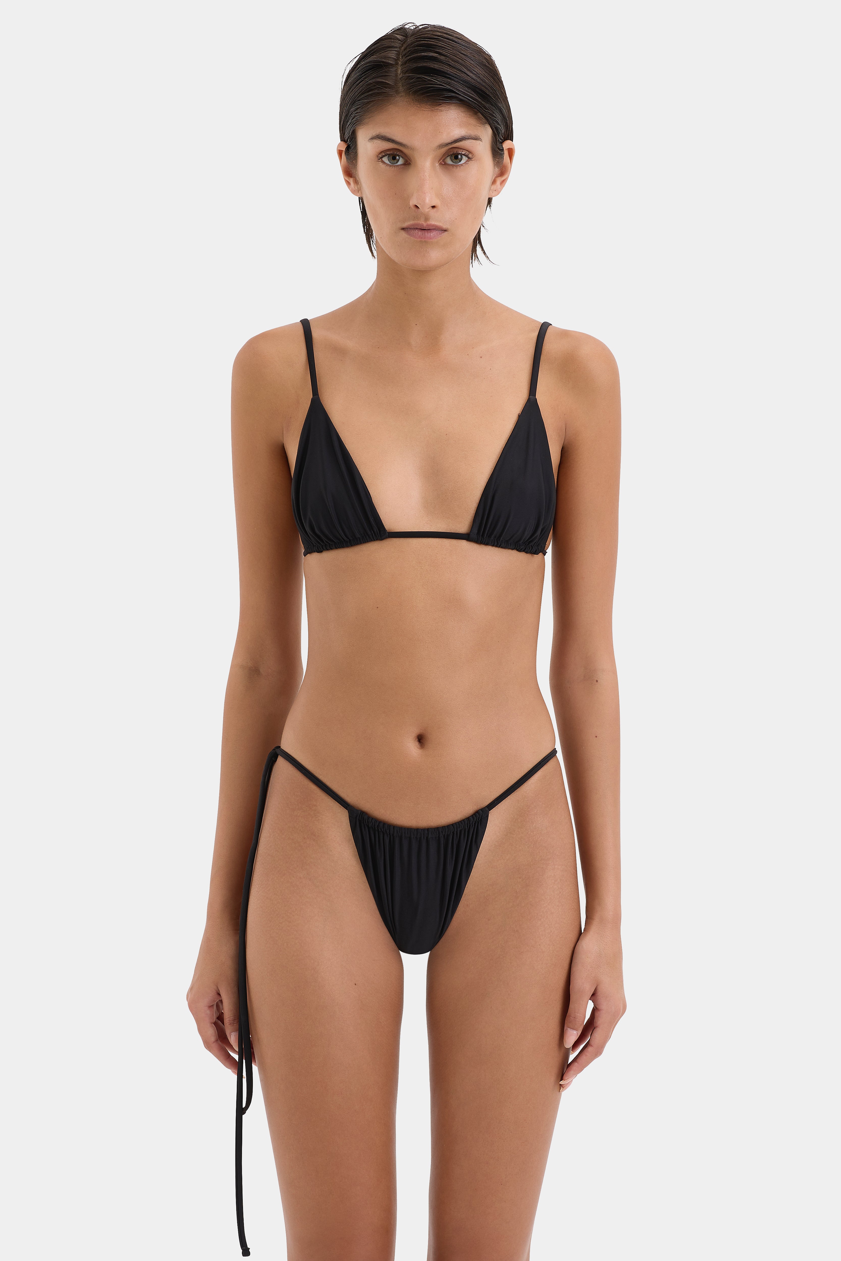 Hendry String Triangle Top for Women - Sexy Strappy Bikini Swimsuit - Summer Beach Vacation & Pool Party Outfit