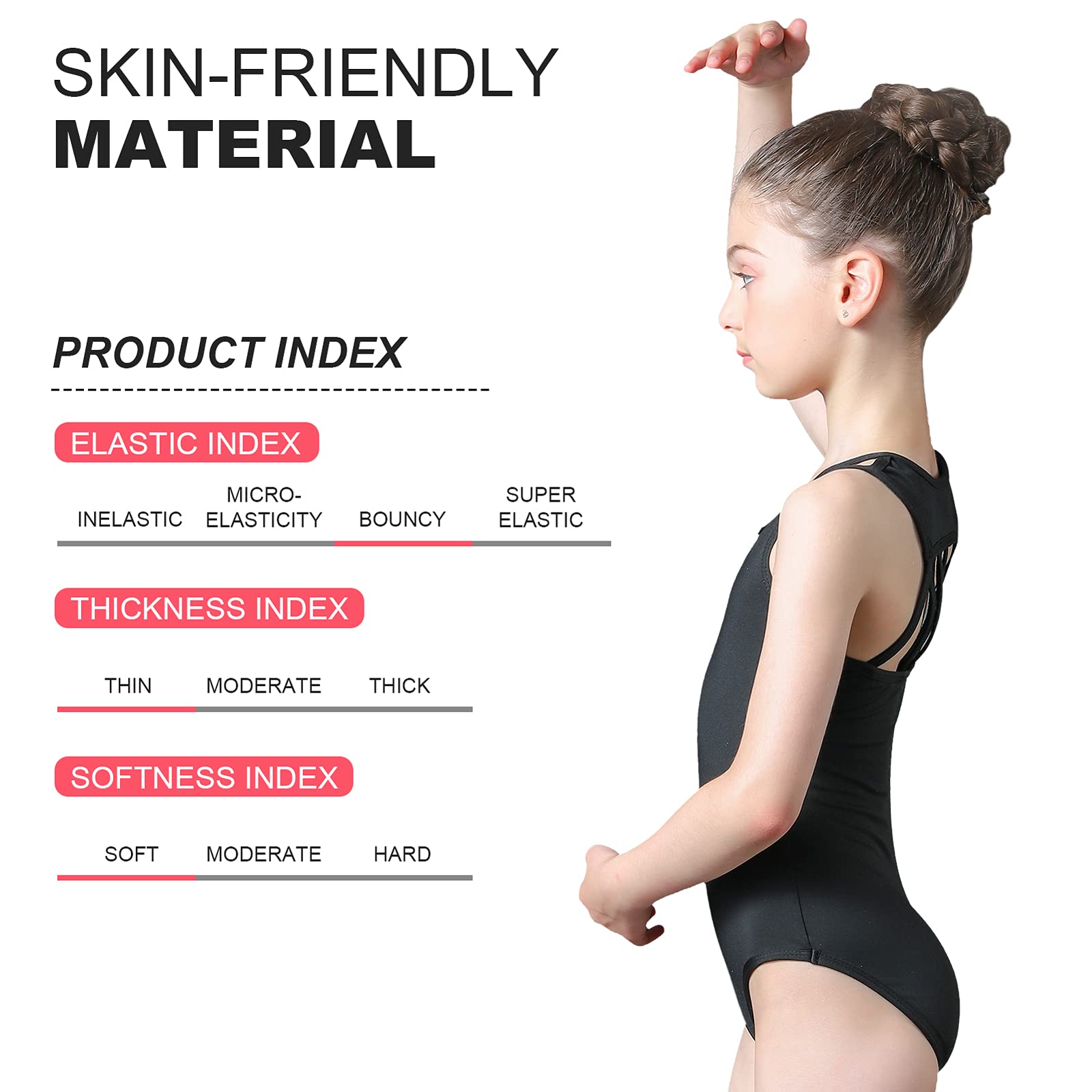 Girls Gymnastics Leotards - Toddler Ballet Dance Leotard One-Piece Outfit for Kids | Perfect for Dance Class, Gymnastics Practice & Performance