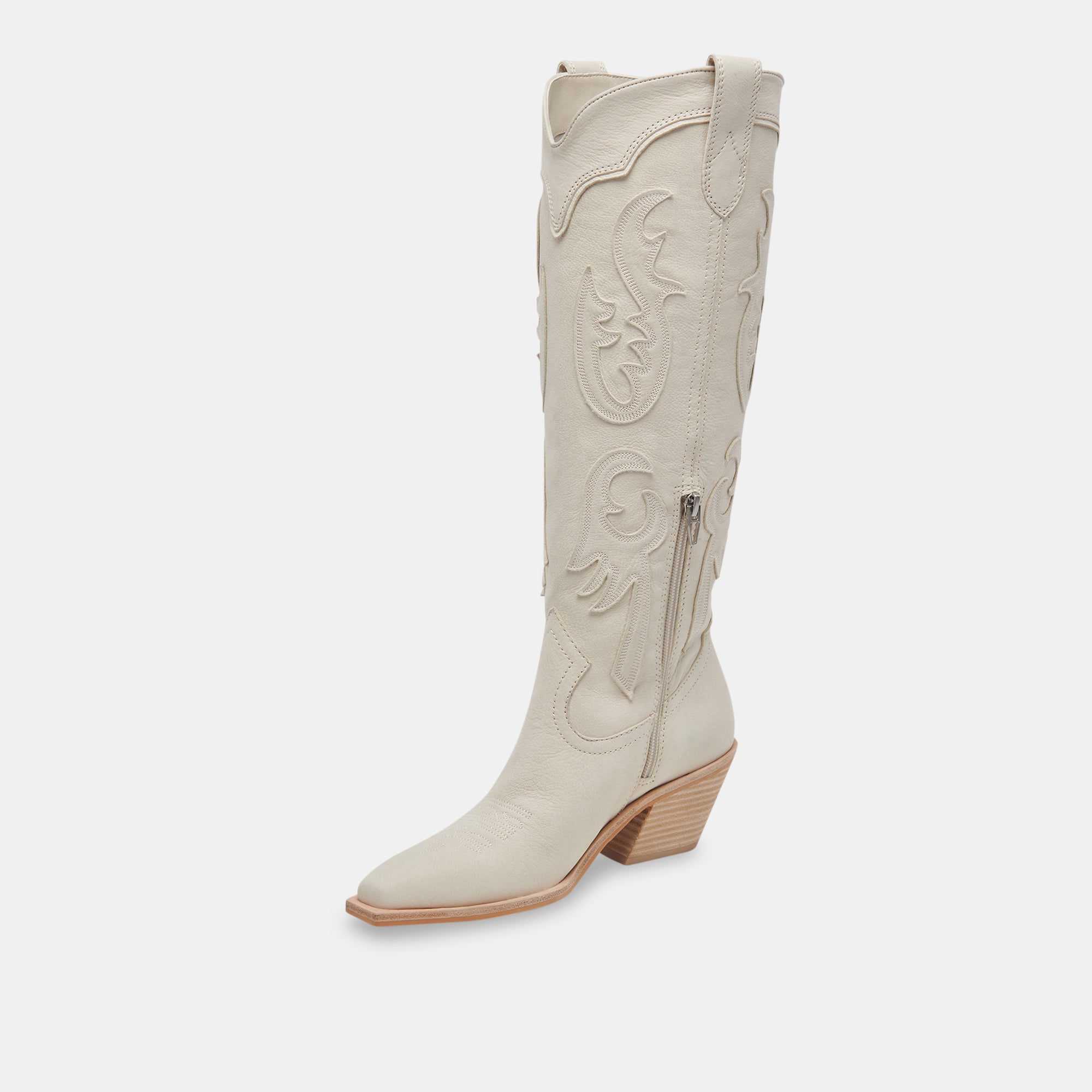 SAMSIN Women's Ivory Nubuck Leather Ankle Boots - Comfortable Casual & Dress Shoes for Fall/Winter, Perfect for Office, Dating & Outdoor Activities