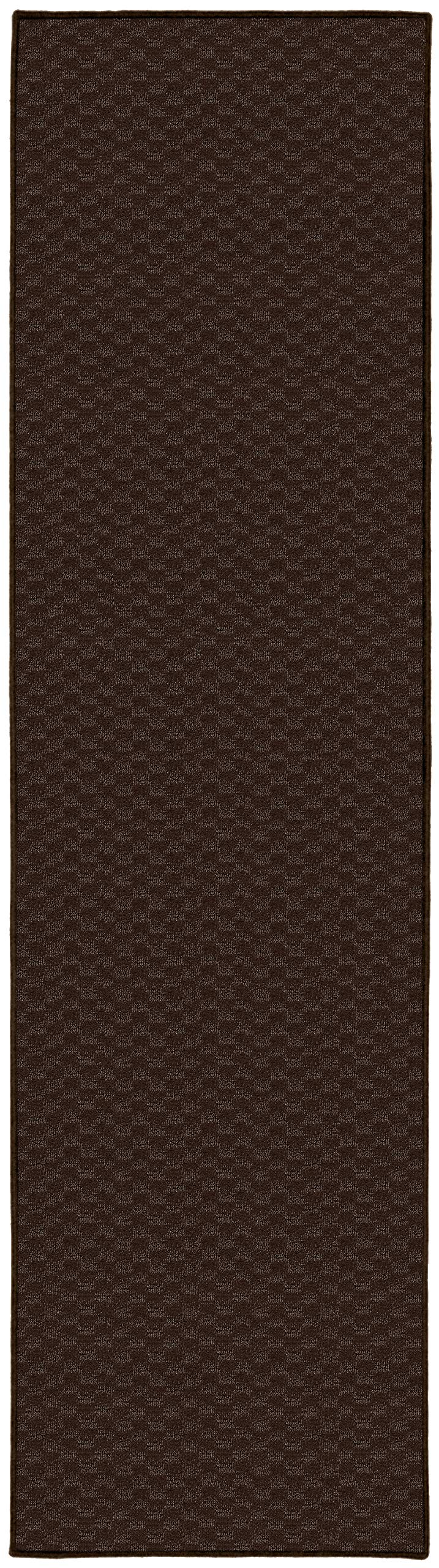 Garland Rug Medallion Area Rug 3x8 Feet Mocha Brown - Perfect for Living Room, Bedroom, or Office Decor