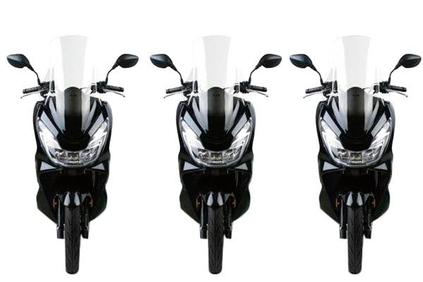 National Cycle Tall Touring Replacement Windshield for Honda PCX 150/125 - Clear Motorcycle Windshield for Comfortable Long Rides & Highway Cruising