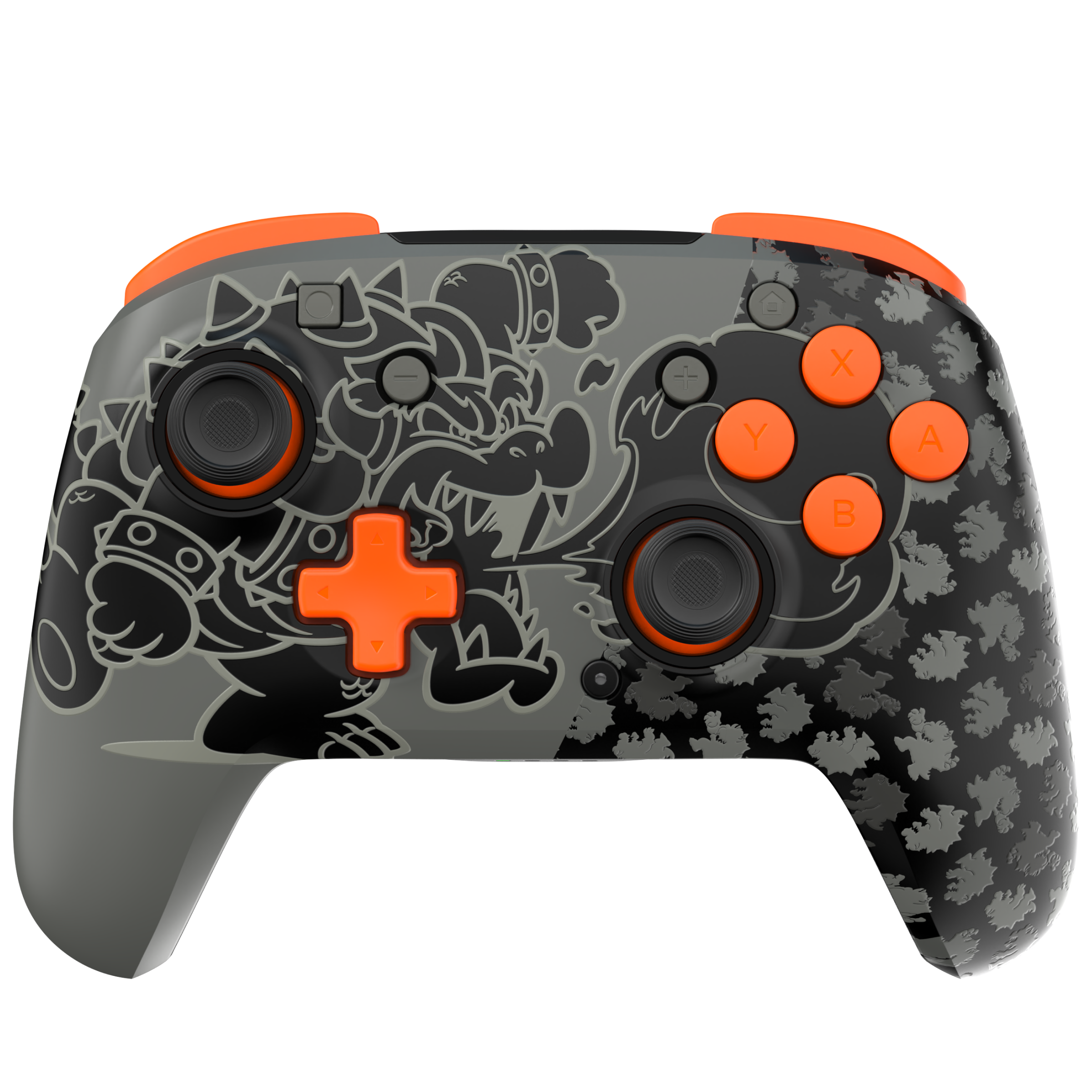 Nintendo Switch REMATCH GLOW Wireless Pro Controller - Blackout Bowser Edition | Compatible with Switch/Switch OLED | Ergonomic Design for Gaming, Party Play & Family Entertainment