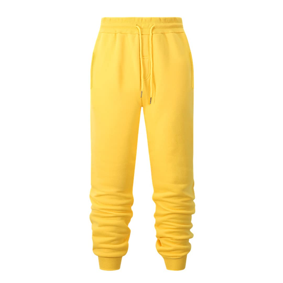 Men's Elastic Waist Joggers - Casual Fitness Gym Running Sweatpants for Workout & Lounge | Comfortable Athletic Pants for Men's Activewear & Relaxation