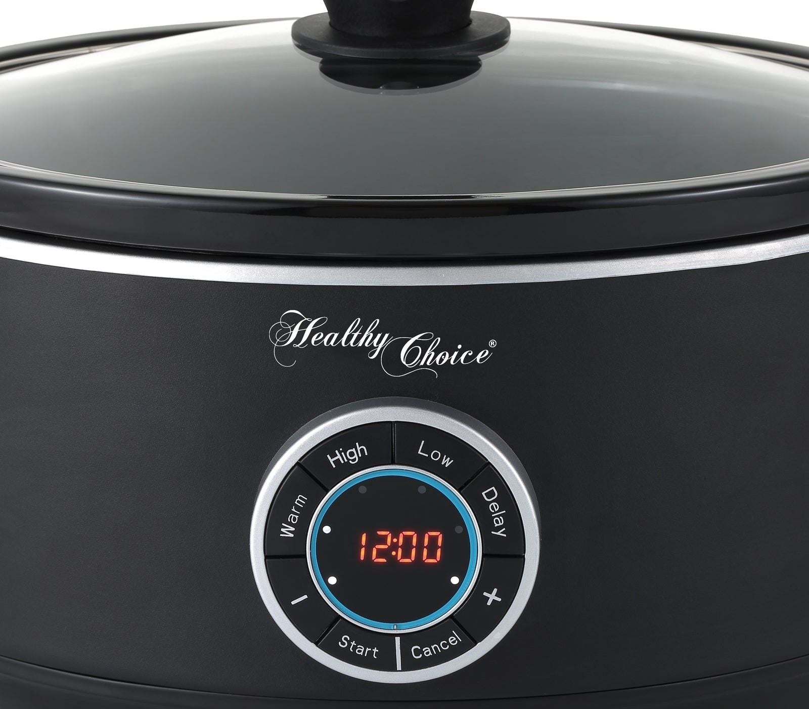 6.5L Digital Slow Cooker with Ceramic Pot - 300W Energy Efficient, LED Display, 3 Cooking Programs - Perfect for Soups, Stews, and Family Meals