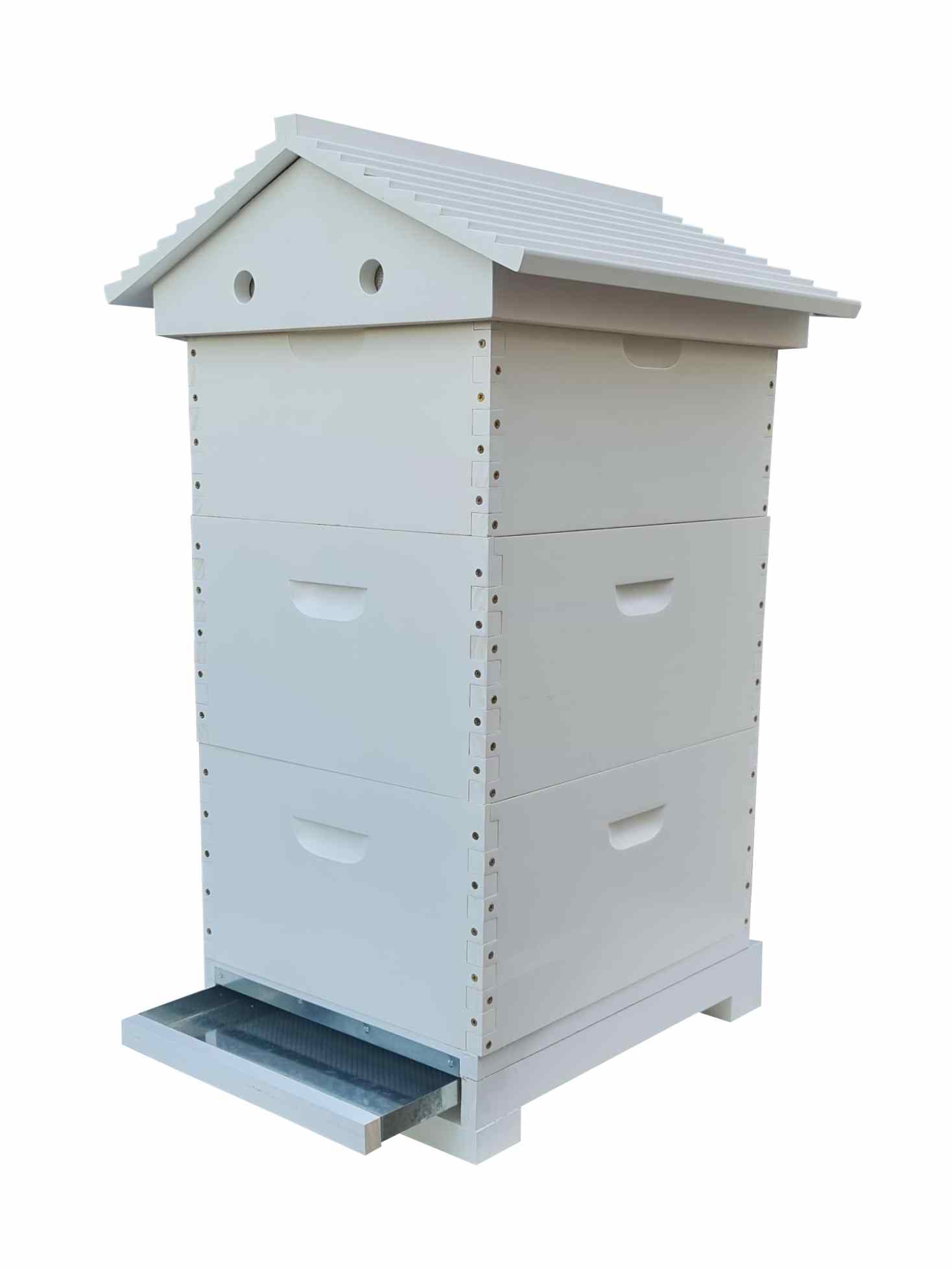 3-Tier Expandable Beehive Kit - Pre-Assembled & Painted for Beekeeping | Perfect for Backyard Honey Production & Pollinator Gardens