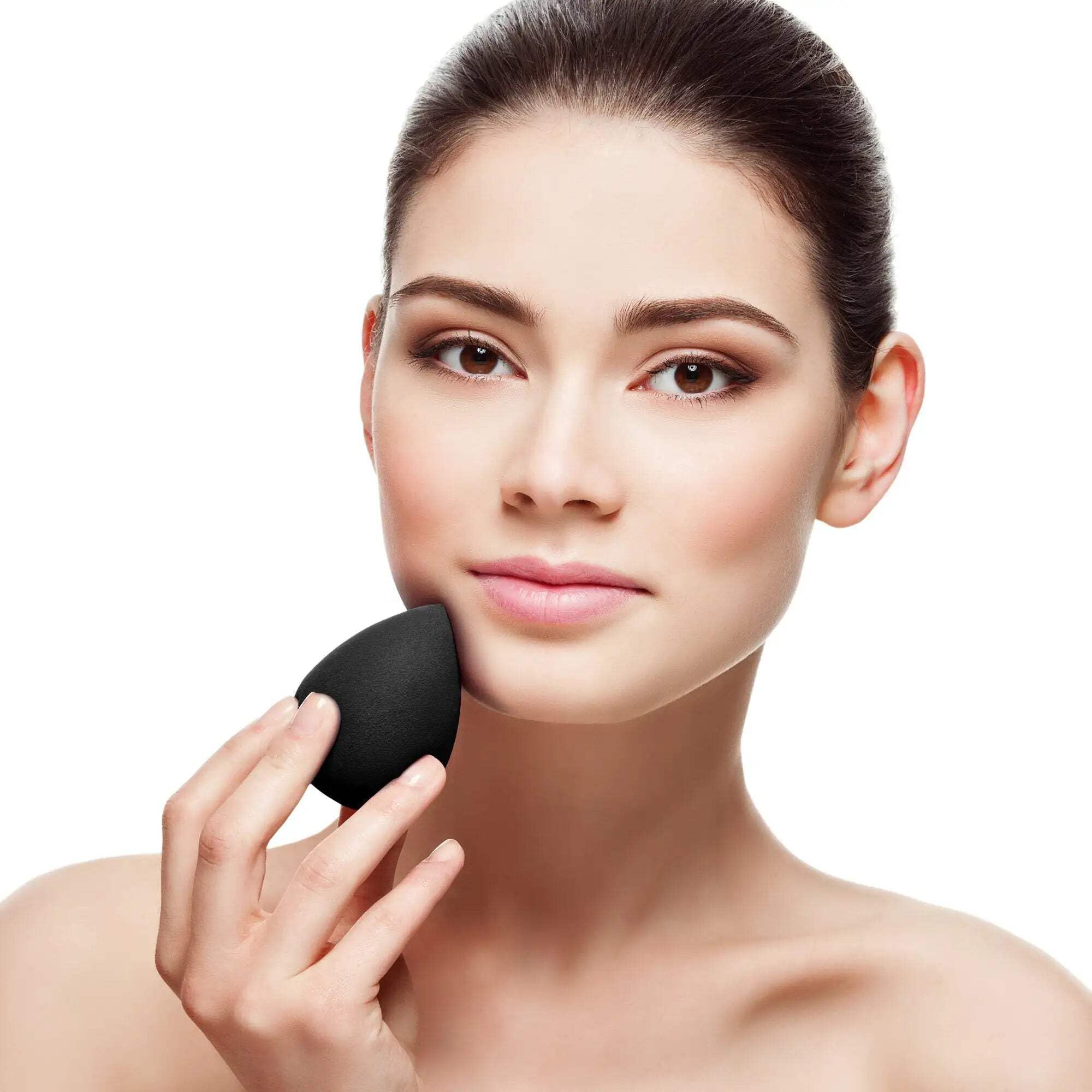 Aesthetica Cosmetics Latex-Free Vegan Beauty Blender Sponge - Soft Makeup Sponge for Powder, Cream & Liquid Foundation - Perfect for Flawless Blending & Airbrush Finish - Home & Professional Makeup Application