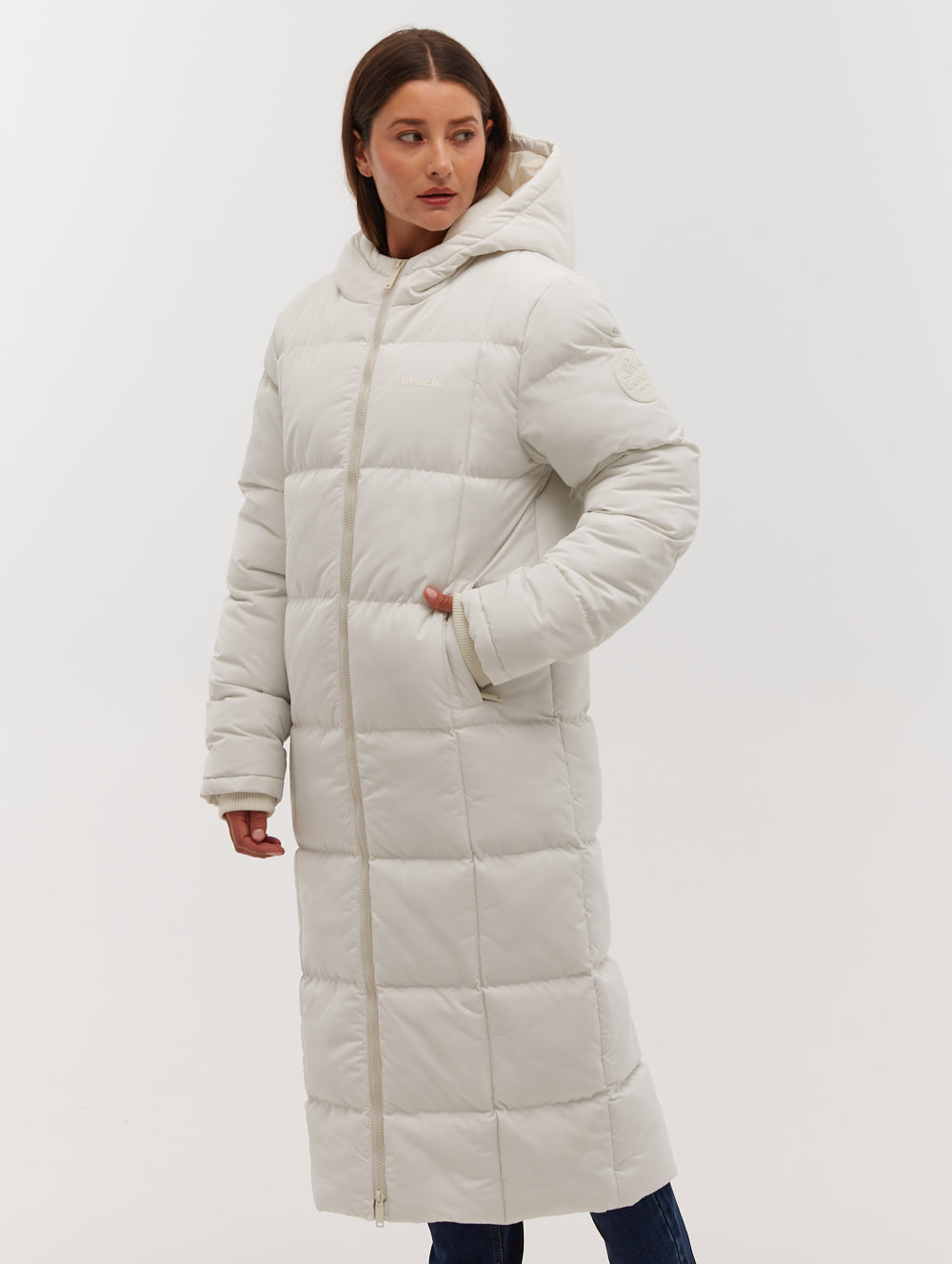 Polli Long Puffer Parka for Women - Winter Warm Hooded Down Jacket with Waterproof Shell | Perfect for Skiing, Snowboarding & Cold Weather Outdoor Activities