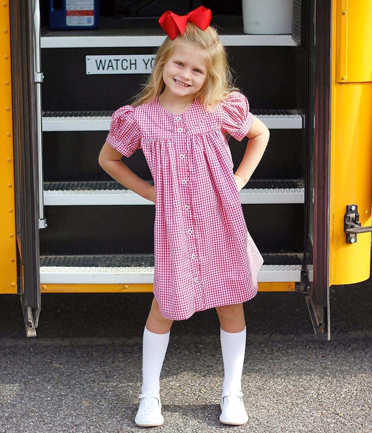 Jefferies Girls School Uniform Knee High Cotton Socks - 2 Pairs Pack | Comfortable & Durable for Daily Wear, School Uniforms & Dress Codes