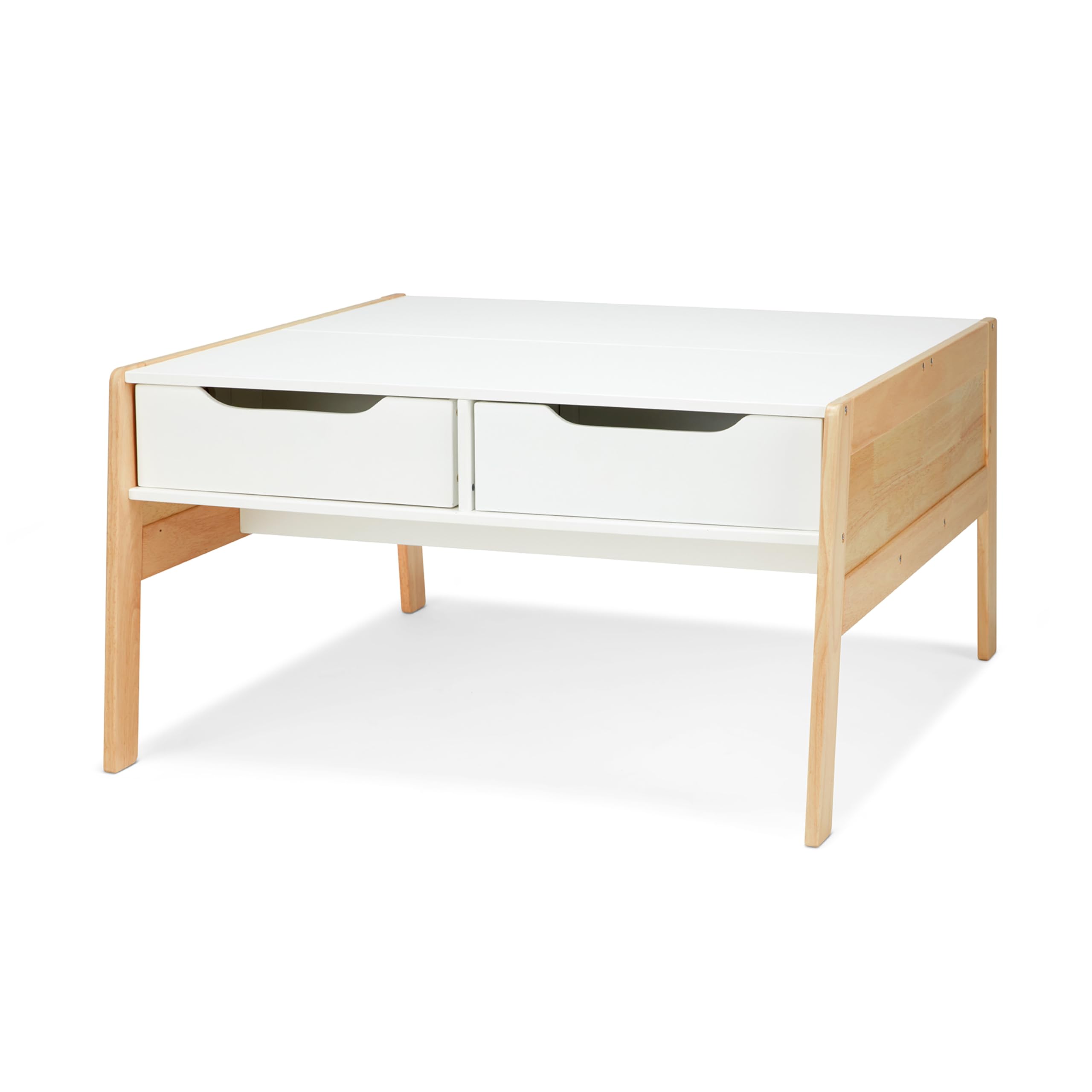 Melissa & Doug Wooden Kids Art & Activity Table with Storage Bins - Durable Wooden Play Table for Toddlers, Arts & Crafts, Learning Activities - Perfect for Playrooms, Daycares & Preschools