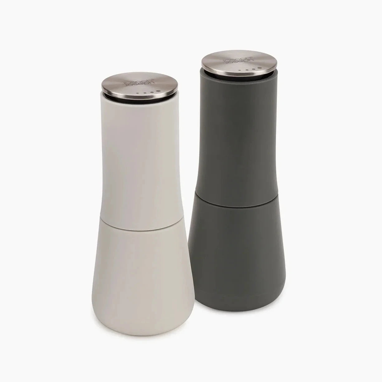 Premium Milltop™ Grey Salt and Pepper Grinder Set - Adjustable Ceramic Spice Mill for Kitchen, Dining Table & Gourmet Cooking