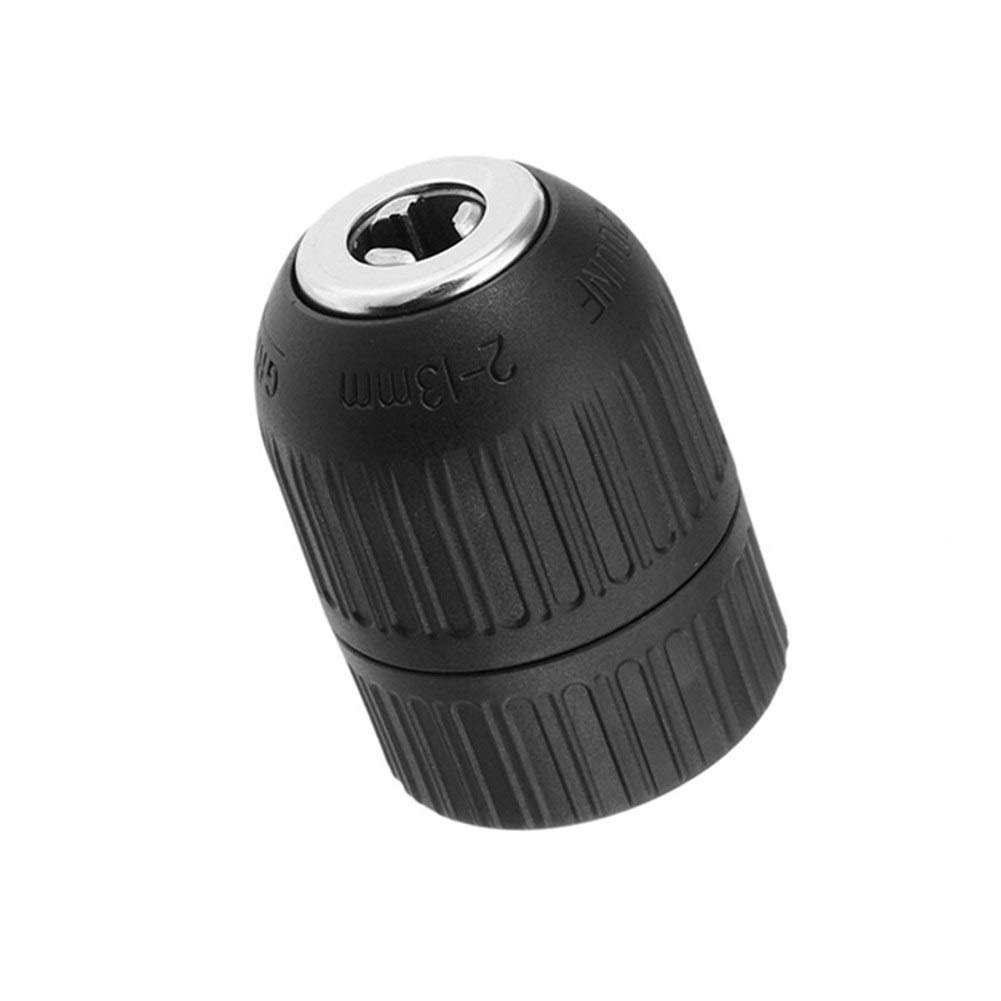 Keyless Drill Chuck Adapter 2-13mm, 1/2 Inch 20 Thread HSS Angle Grinder Conversion Chuck for Electric Drills – Perfect for DIY Projects, Metalworking & Woodworking