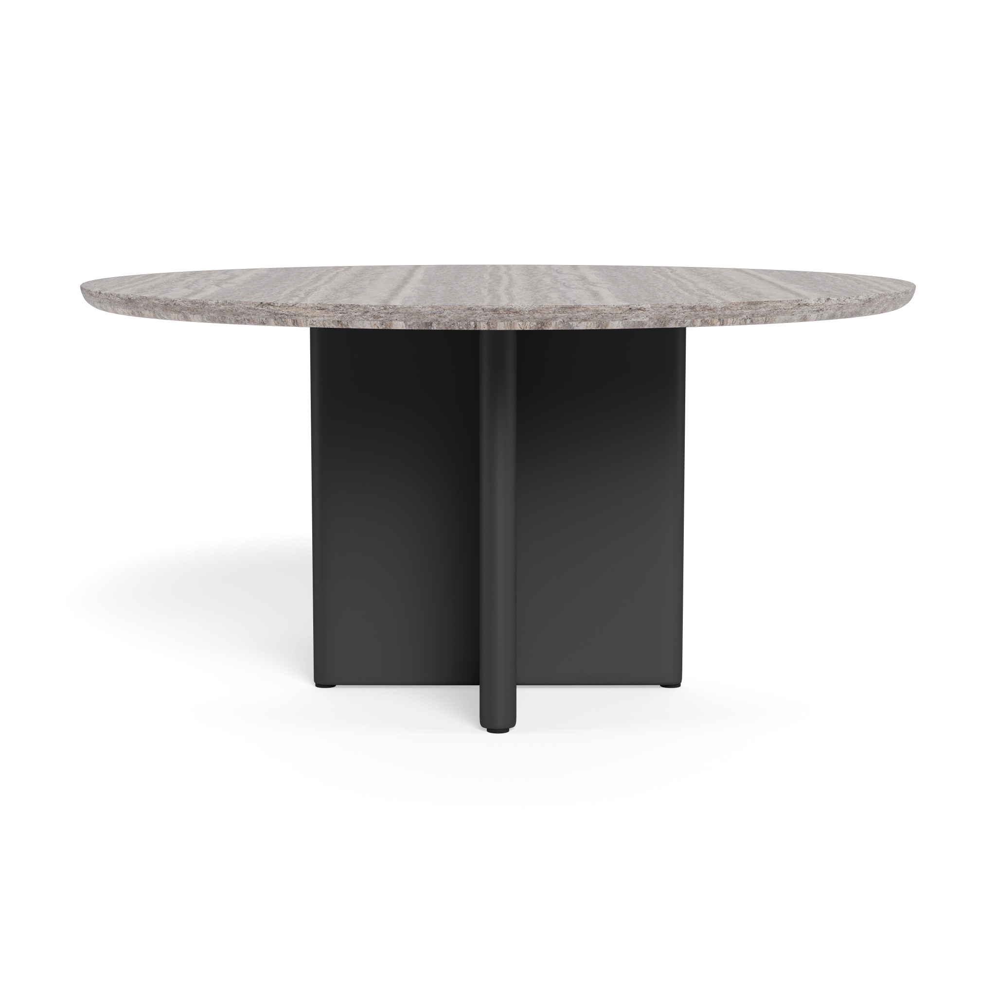 Victoria Aluminum Stone Round Dining Table 60