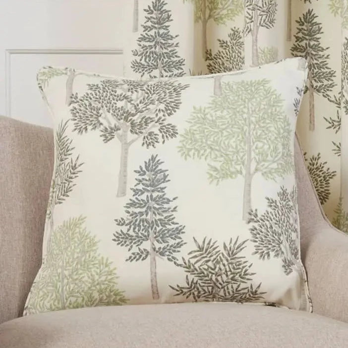 Premium Sundour Coppice Cushion Cover - Soft Cotton Decorative Pillow Case with Apple Print, Perfect for Living Room, Bedroom, and Home Decor