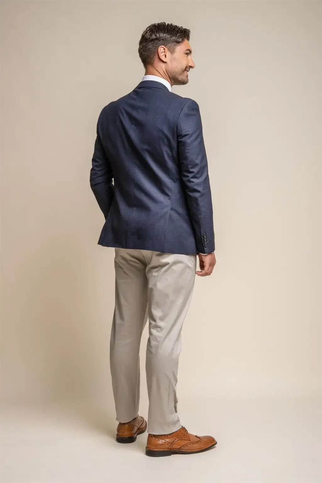 Cavani Men's Dakota Slate Chino Pants - Classic Slim Fit Stretch Comfort Casual Dress Pants for Office, Business & Everyday Wear