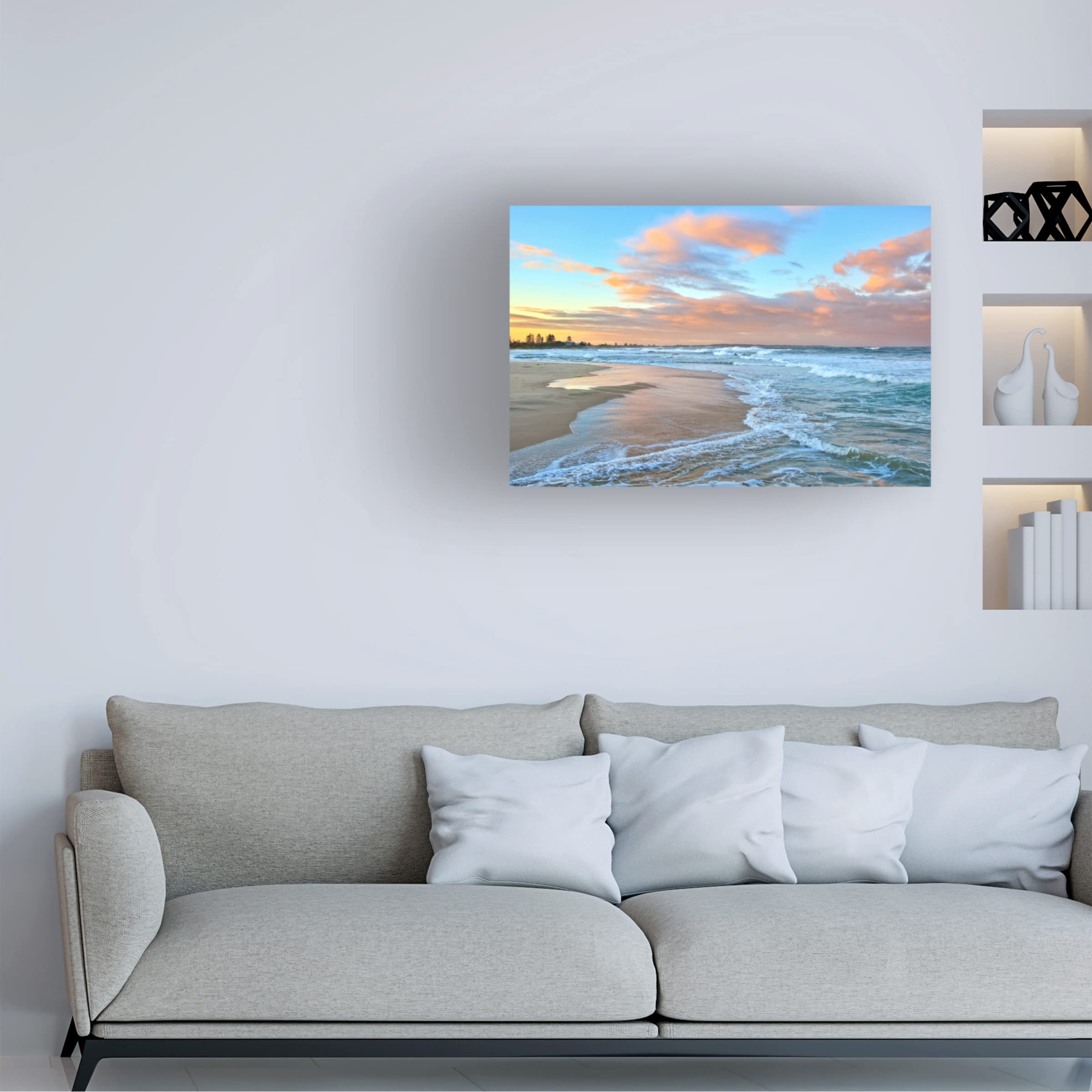 Life is Better at the Beach Canvas Wall Art Print by Beata Czyzowska - Coastal Decor for Living Room, Bedroom & Beach House
