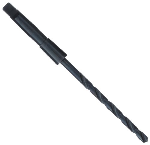 High Speed Steel Taper Shank Drill Bit - Precision Twist 209, Black Oxide Finish, Morse Taper Shank, Spiral Flute, 118° Point Angle, 1-3/4