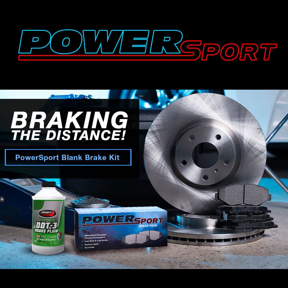 High-Performance Power Sport Front Brake Kit - Ceramic Brake Pads & Rotors (BLB1.73008.02) for Motorcycles, ATVs & UTVs - Smooth Stopping & Durable Braking System